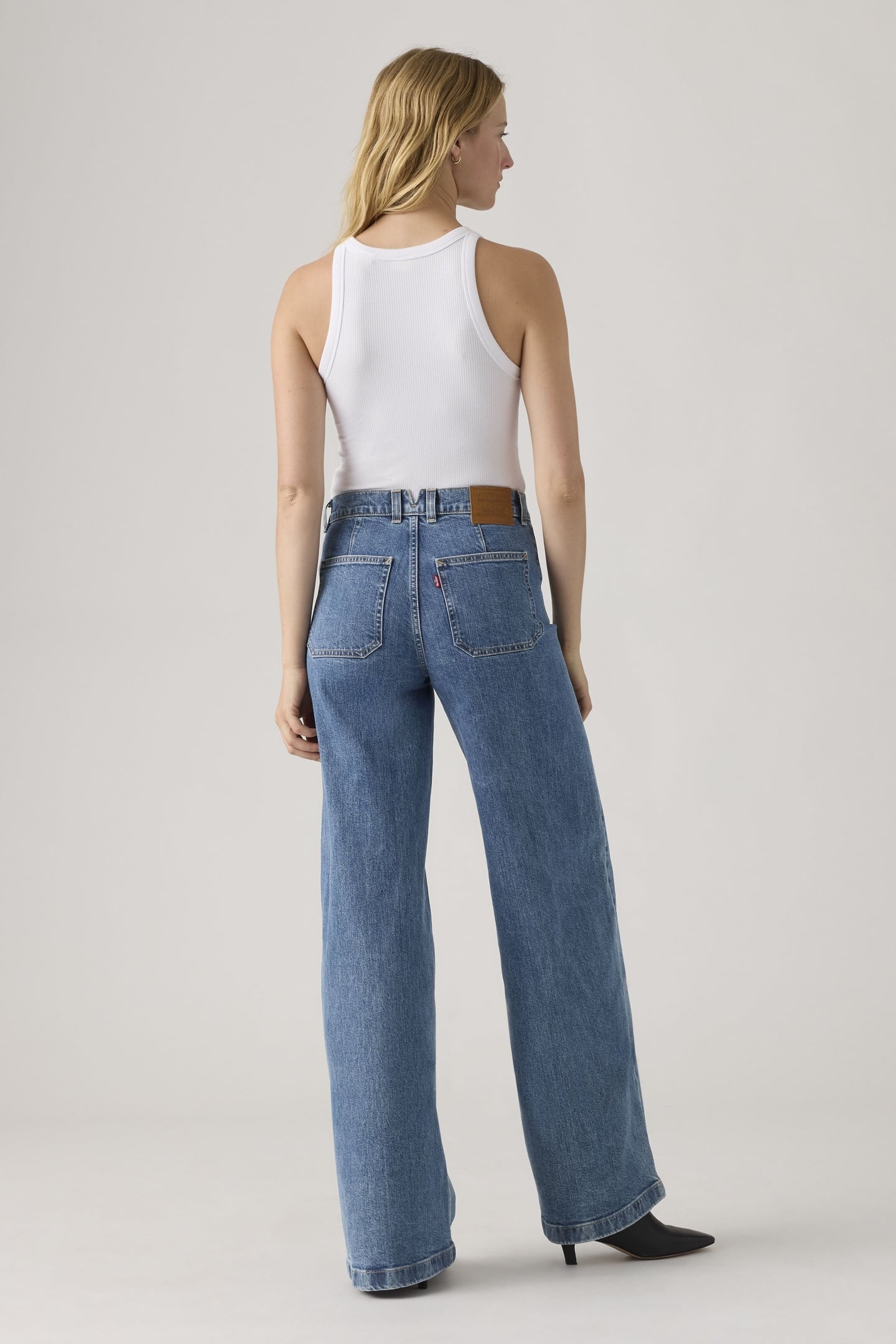 728™ TAILORED HIGH RISE WIDE LEG JEANS BLUE 2
