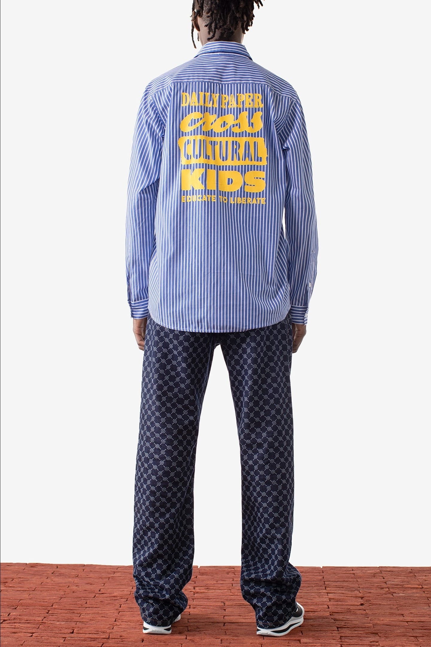 MAMBO LONG SLEEVE SHIRT WHITE/BLUE 2