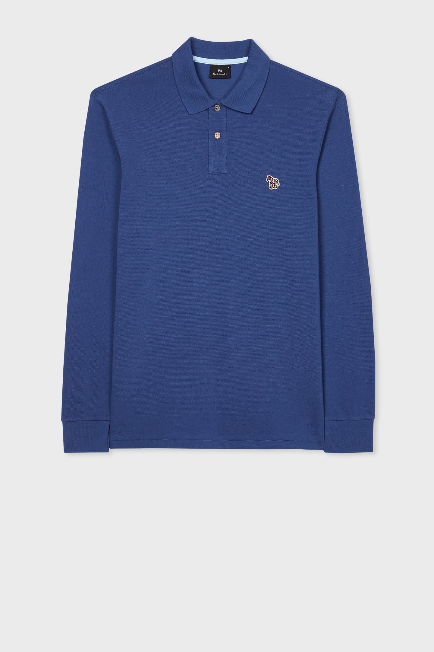 REG FIT LS POLO SHIRT INDIGO 1