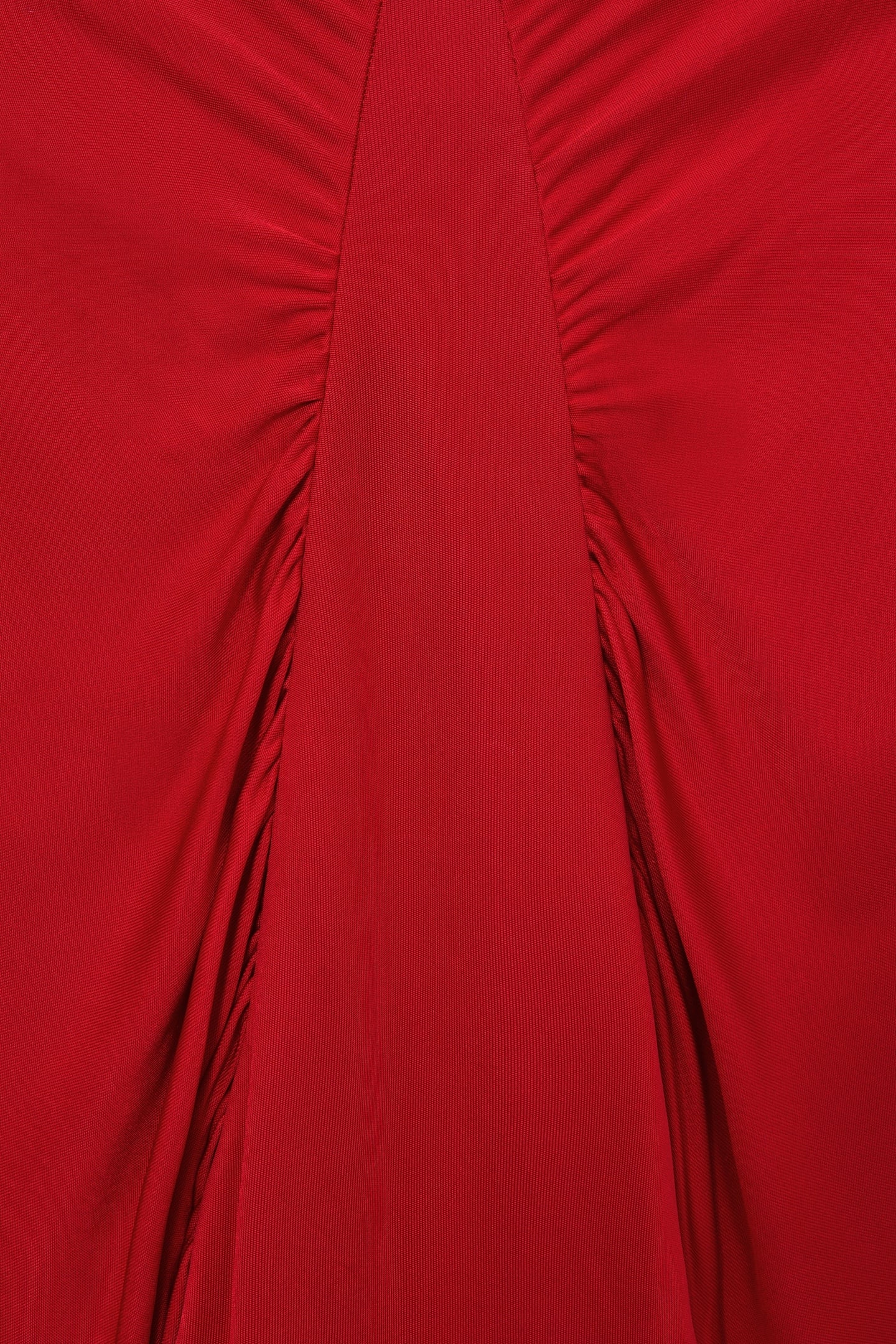 BATWING JERSEY MINI DRESS RED 6