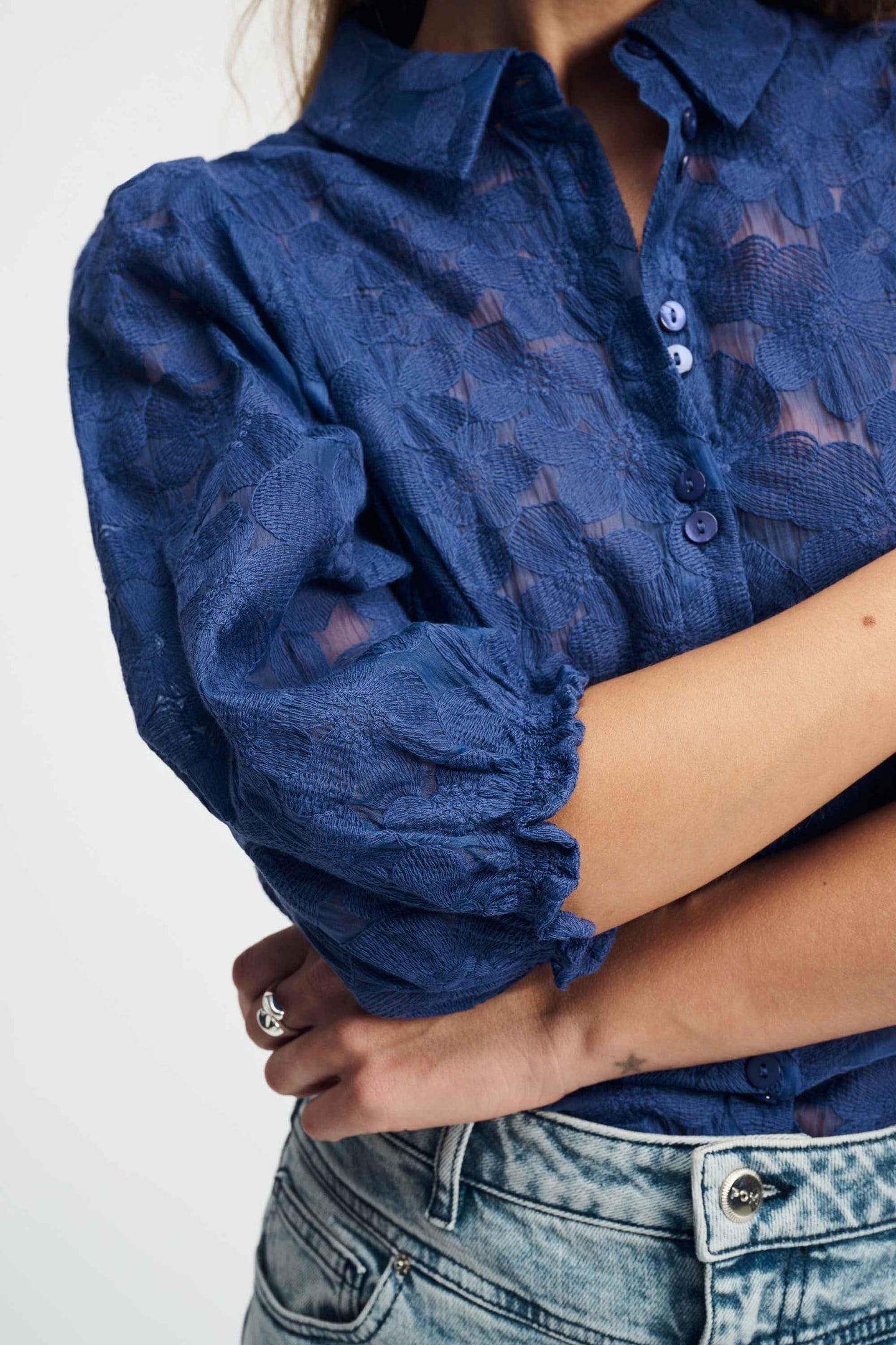 BLOUSE - SAPPHIRE BLUE 5