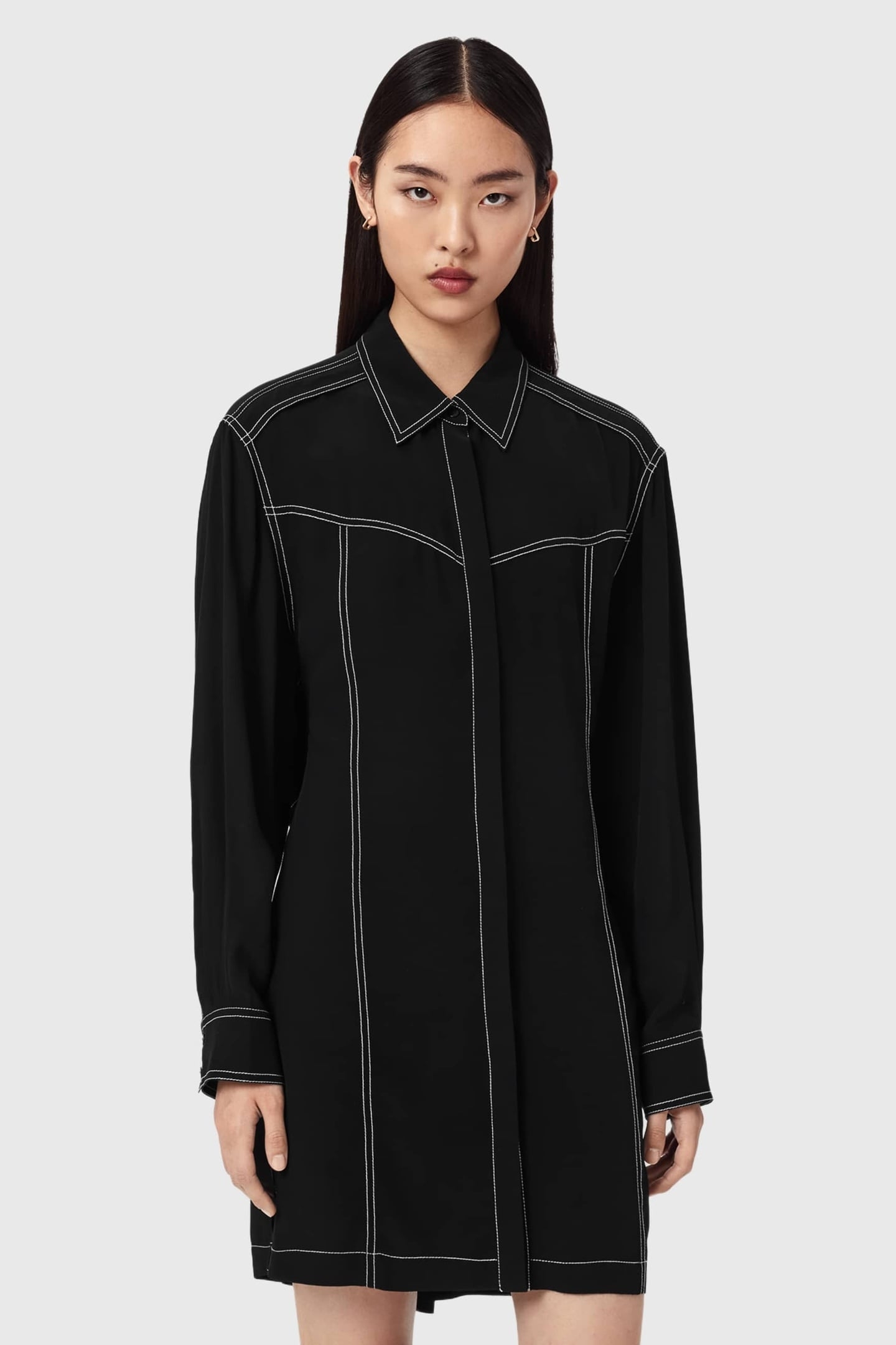 TALA SHIRT DRESS BLACK 1