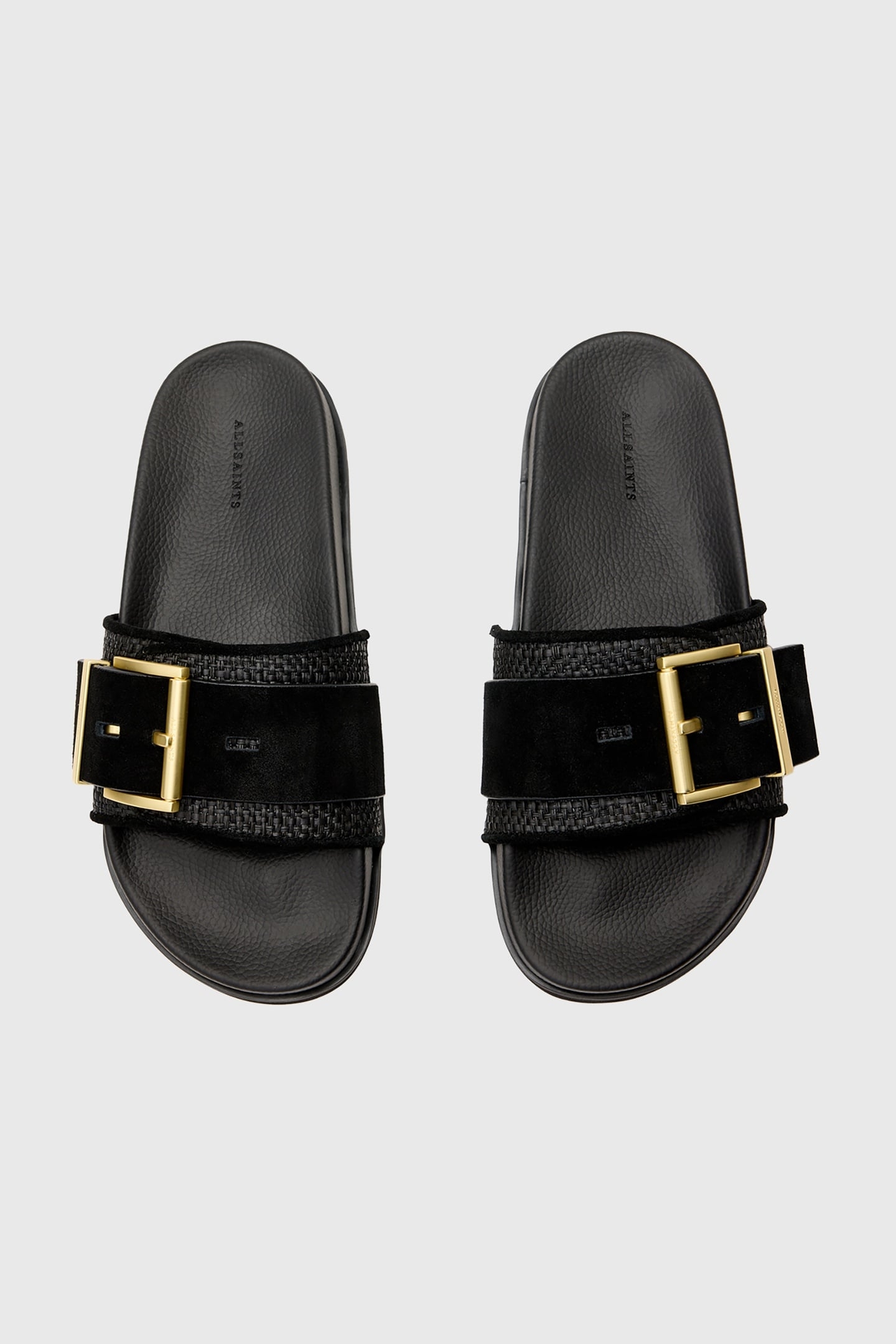 ELLIE RAFFIA SLIDER BLACK 3