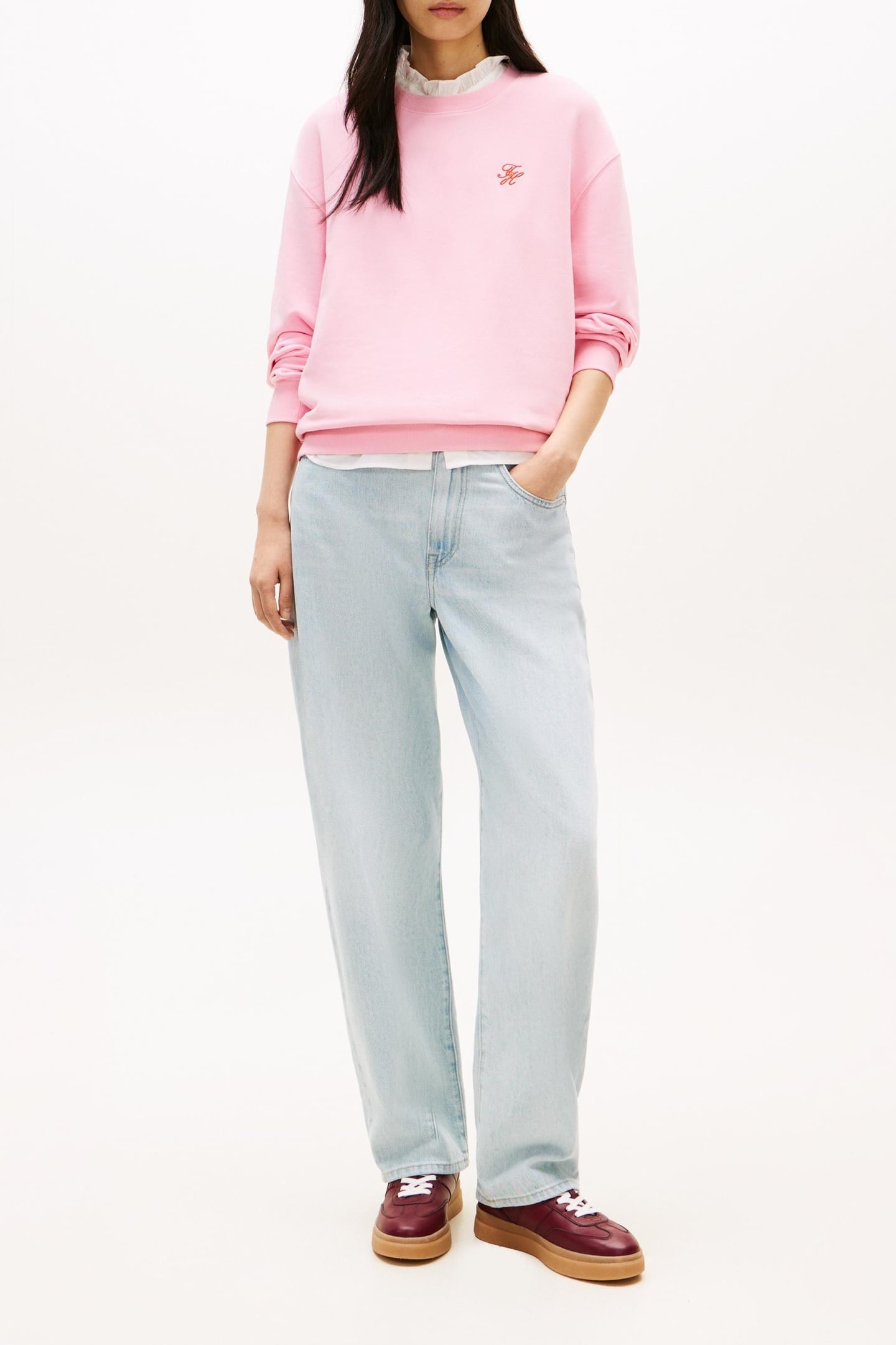 SCRIPT REGULAR SWEATS CLASSIC PINK 1