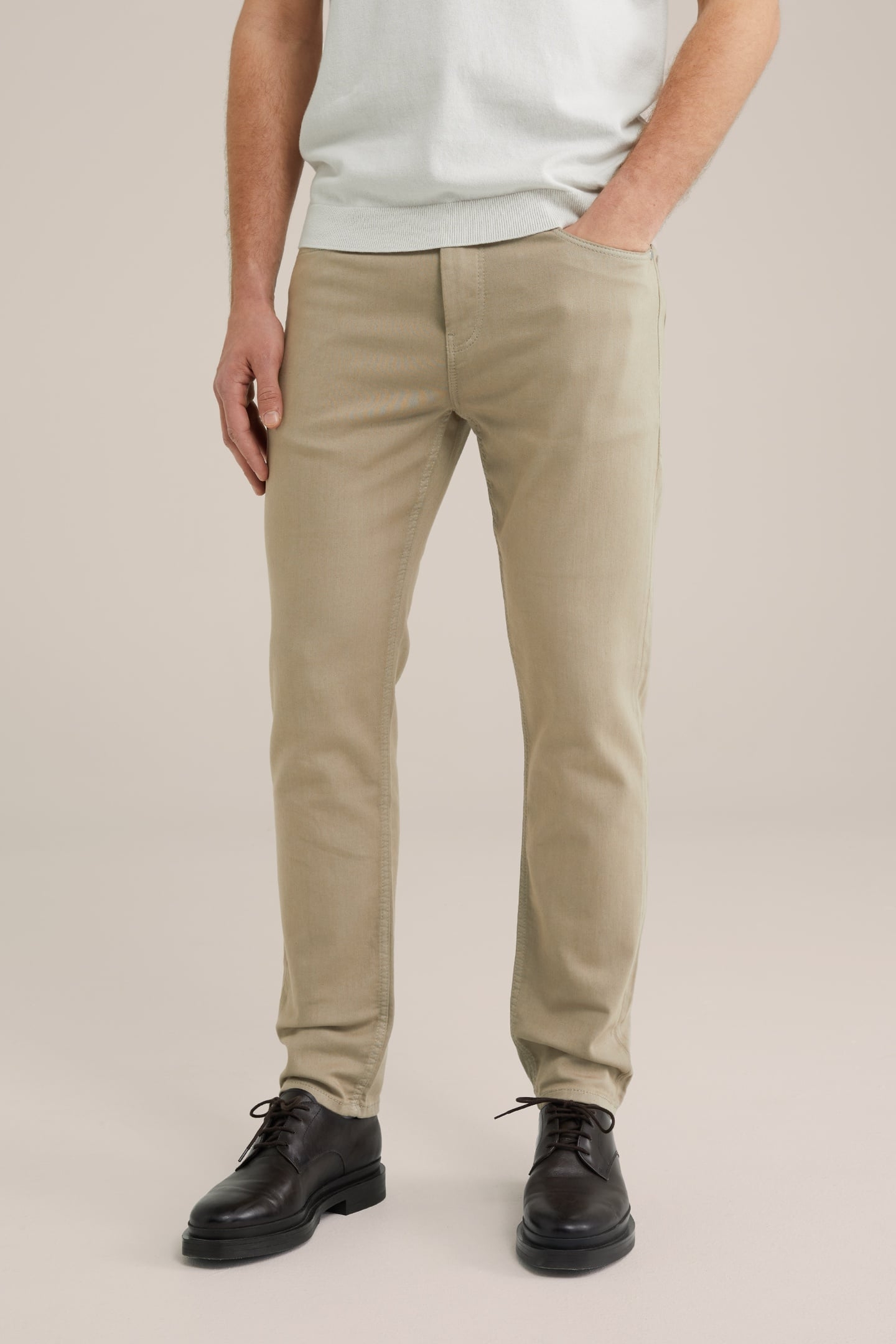 5-POCKET MID WAIST OLIVE GREEN 1