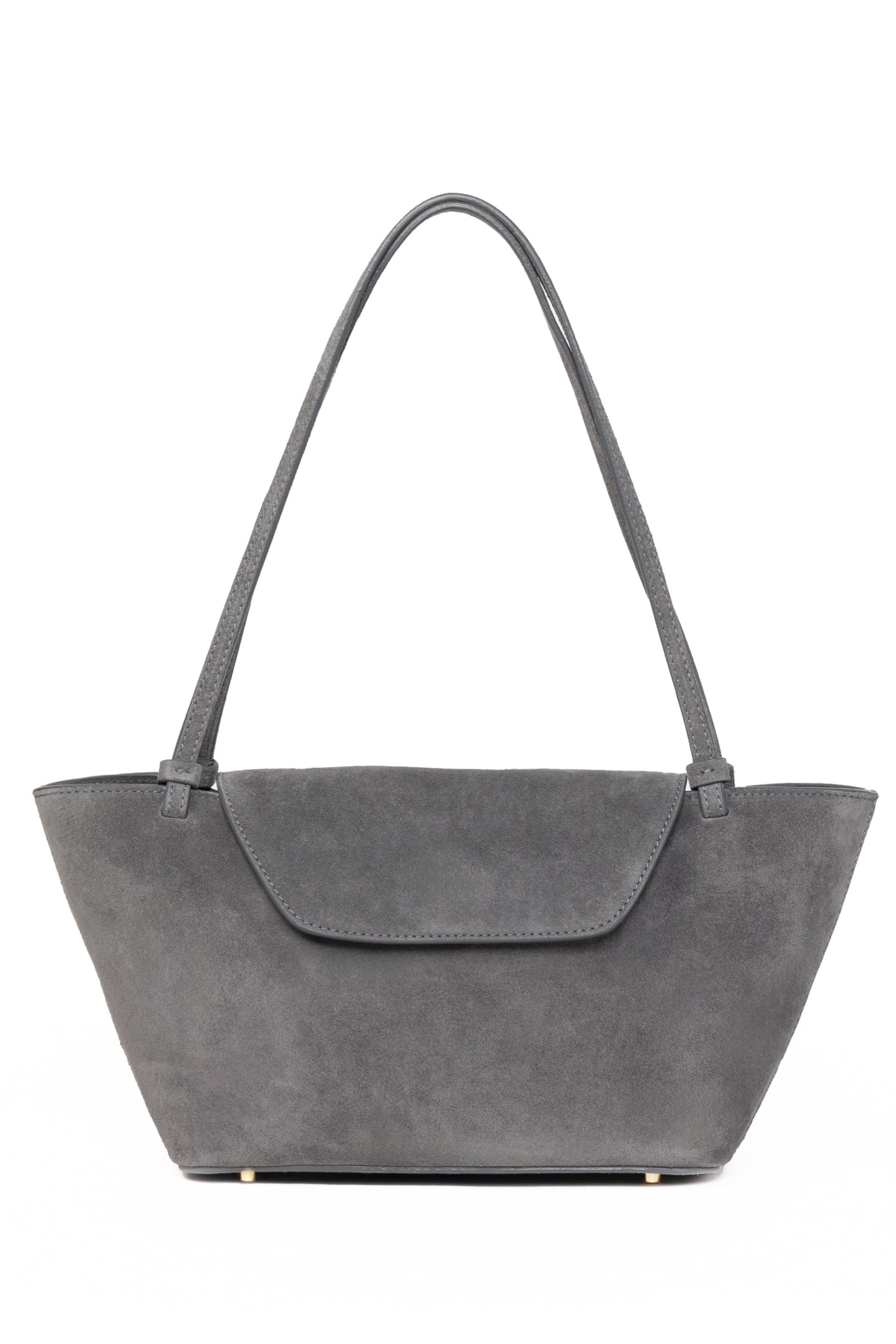 COURRIER TOTE SUEDE GREY 1