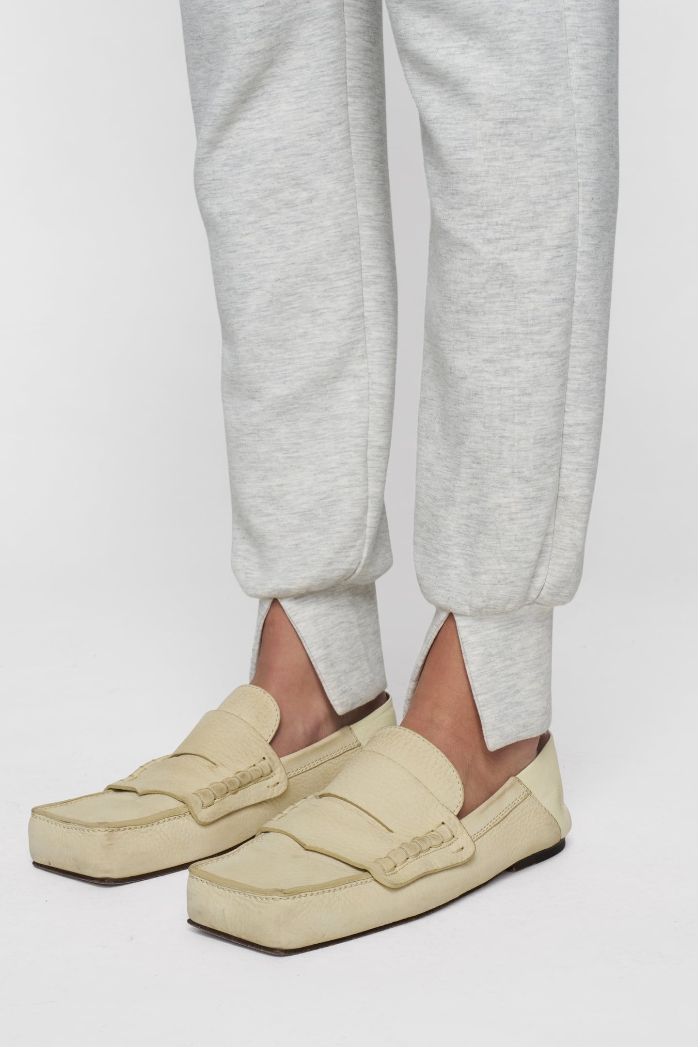 SOFT SCUBA CUFF JOGGER WHITE GREY MELEE 8