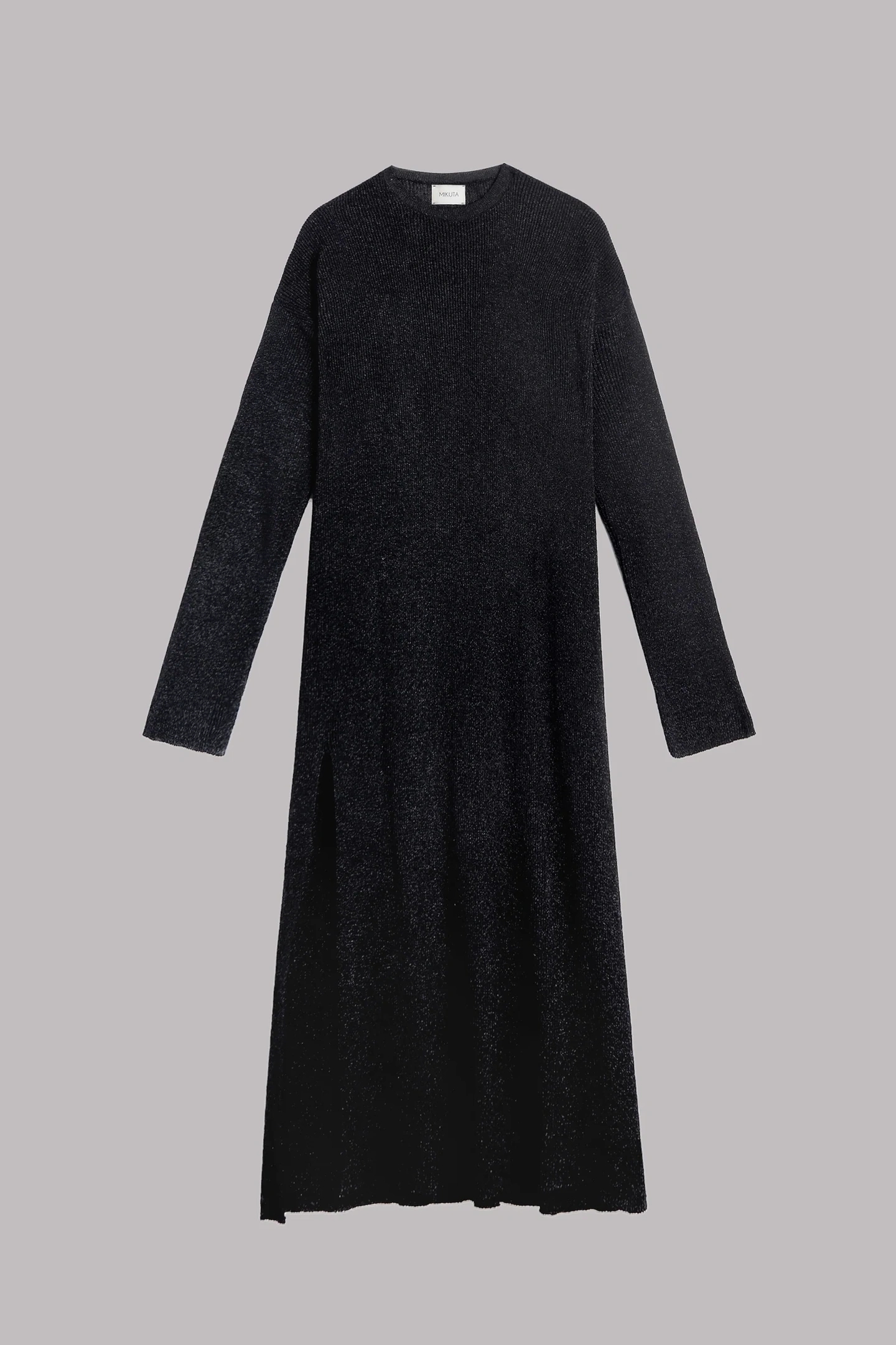 THE BLACK SPARKLY LOOSE LONGSLEEVE DRESS 3