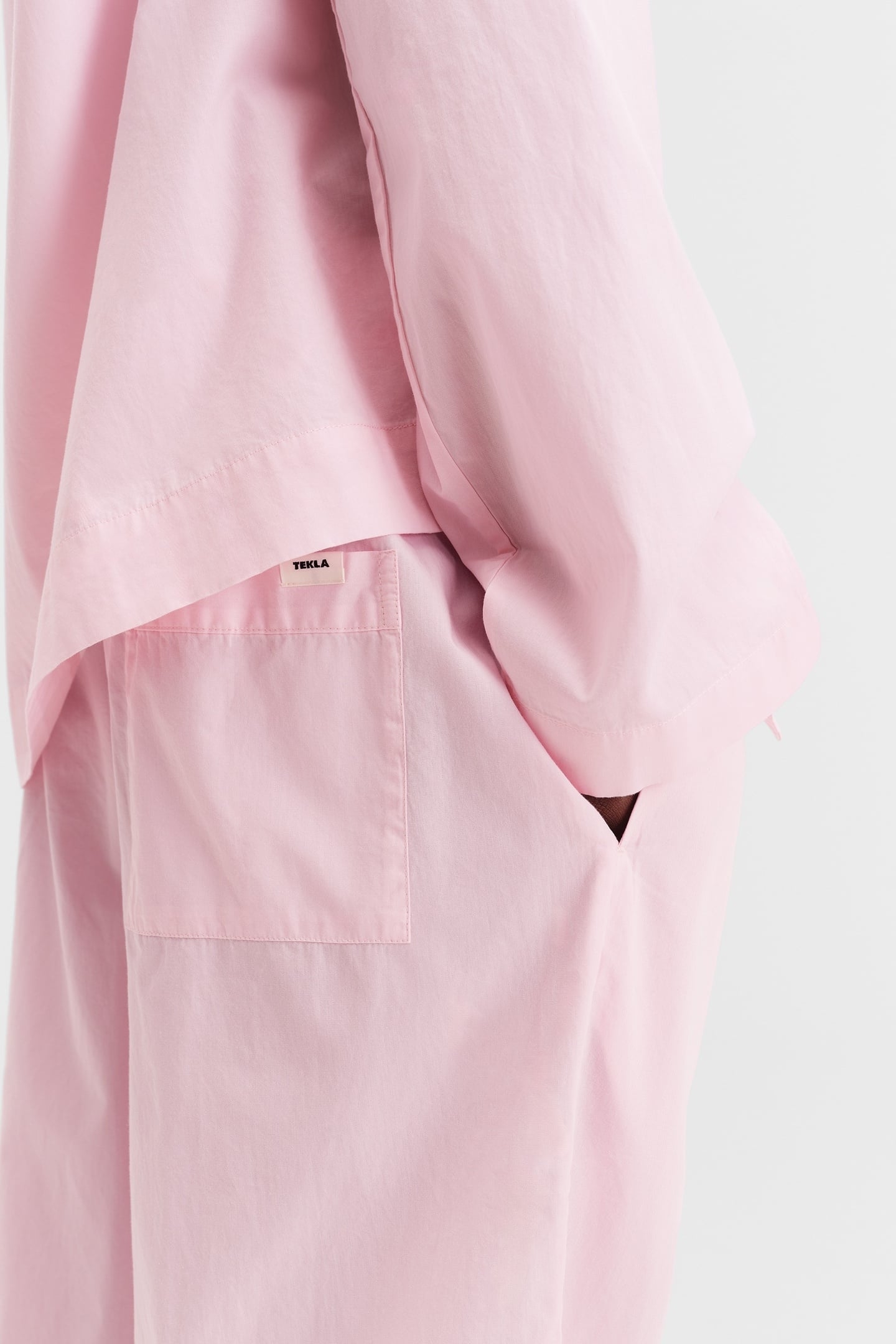 UNISEX POPLIN, PYJAMAS PANTS SOFT PINK 4
