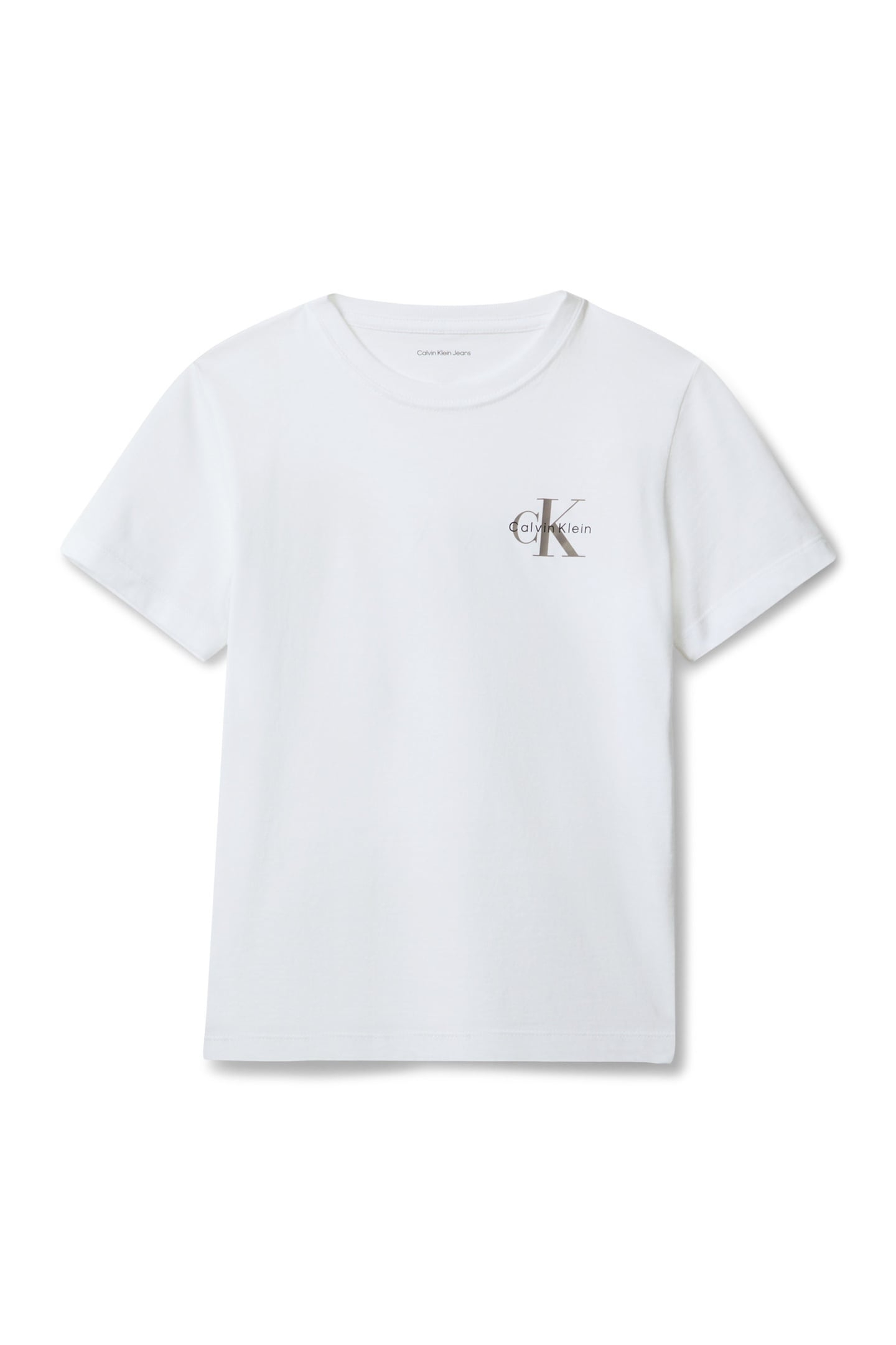 UNISEX SMALL MONOLOGO SS TEE BRIGHT WHITE 5