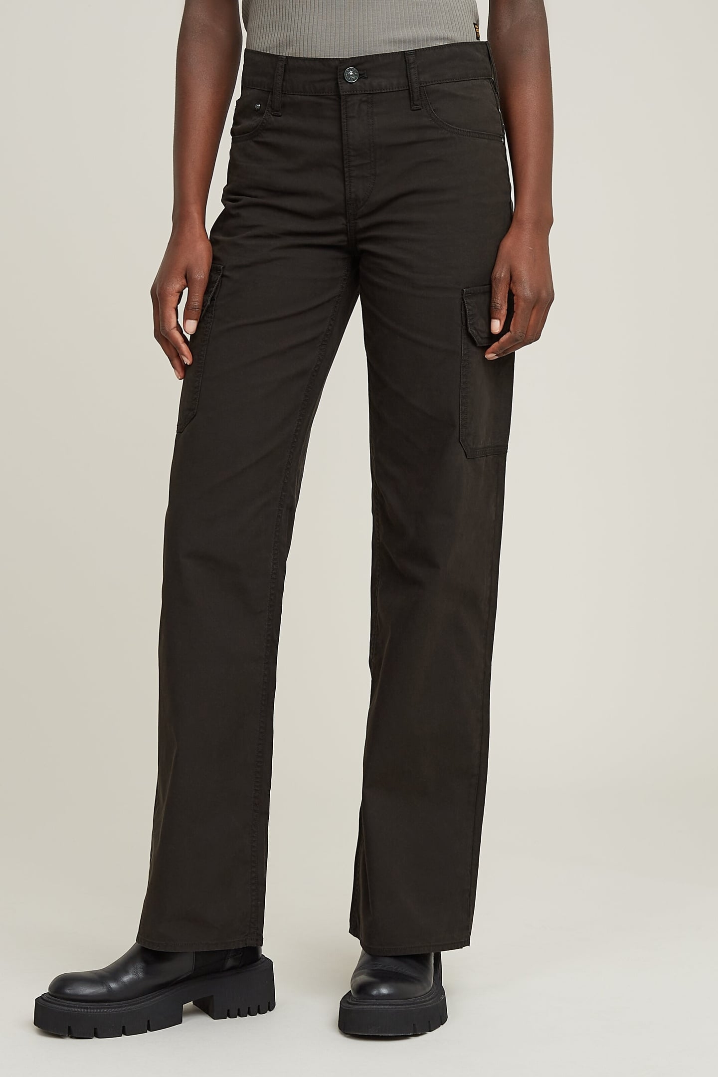 JUDEE CARGO PANTS DK BLACK GD 2