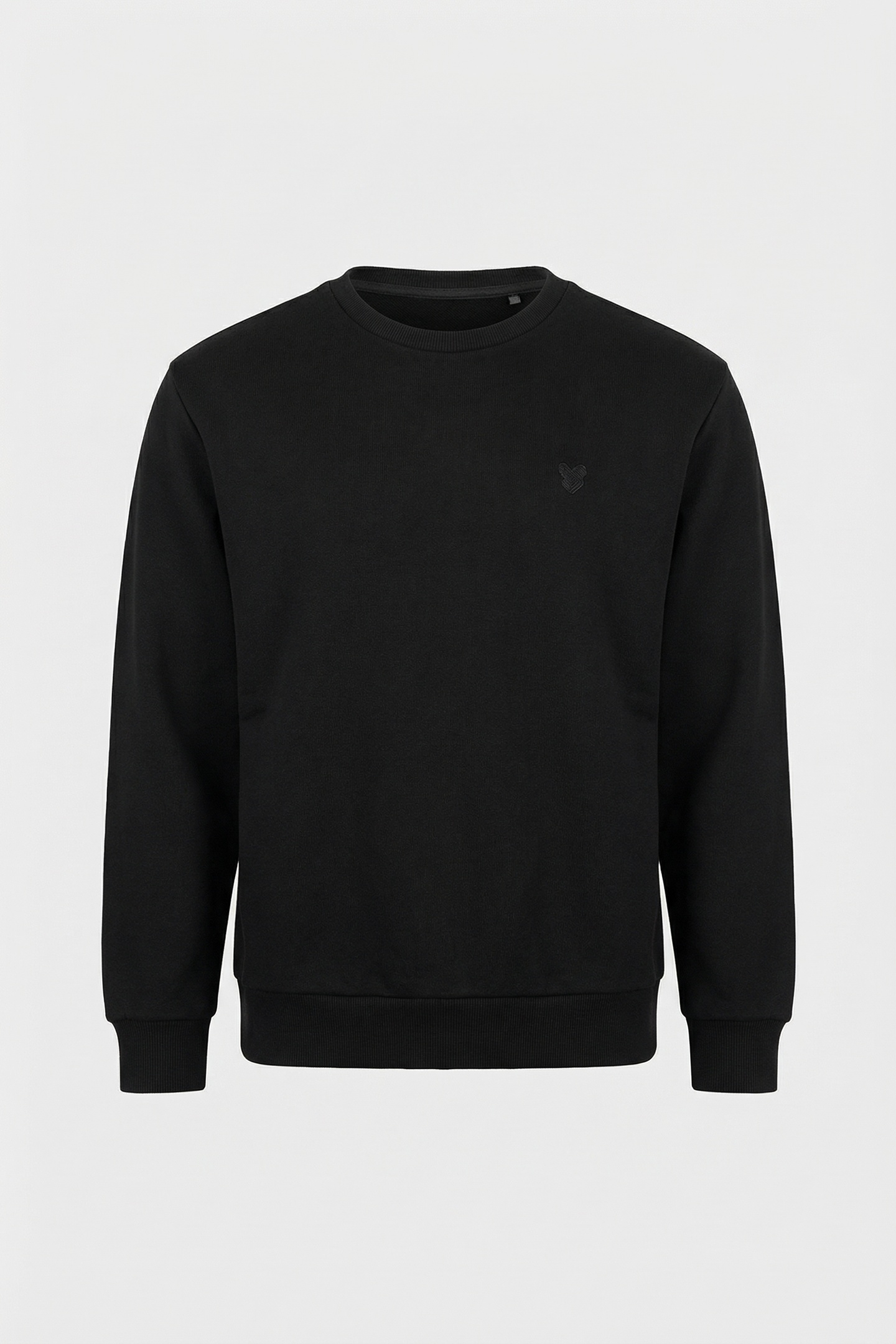 HEAVY WEIGHT DROP SHOULDER CREW JET BLACK 1