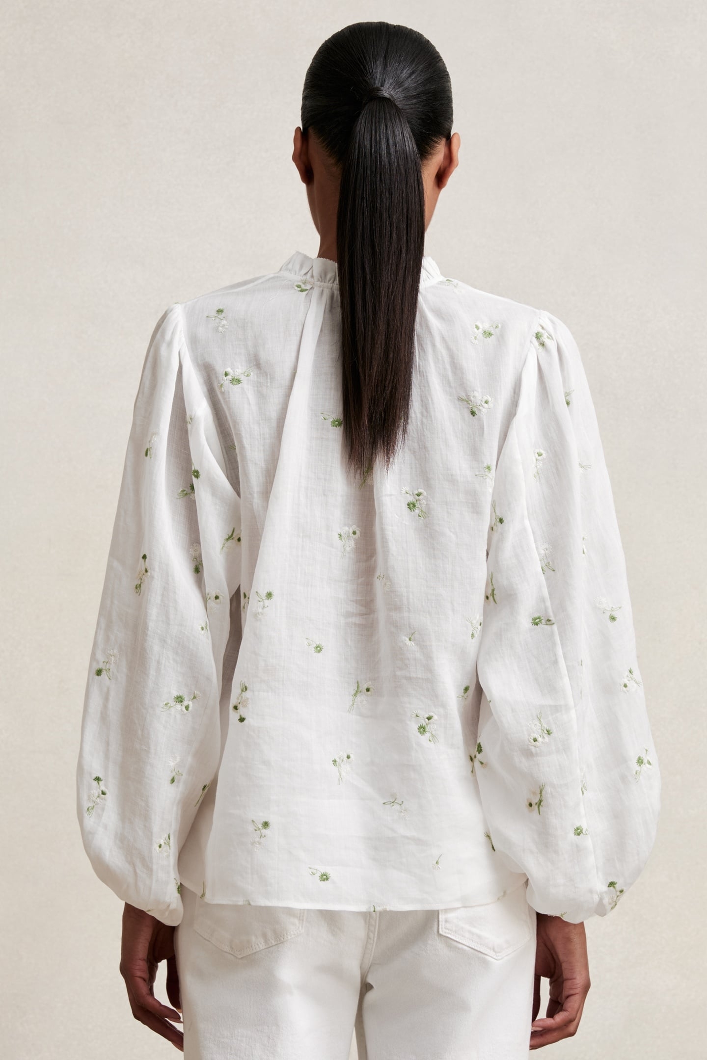 EMBROIDED TOP IVORY 2