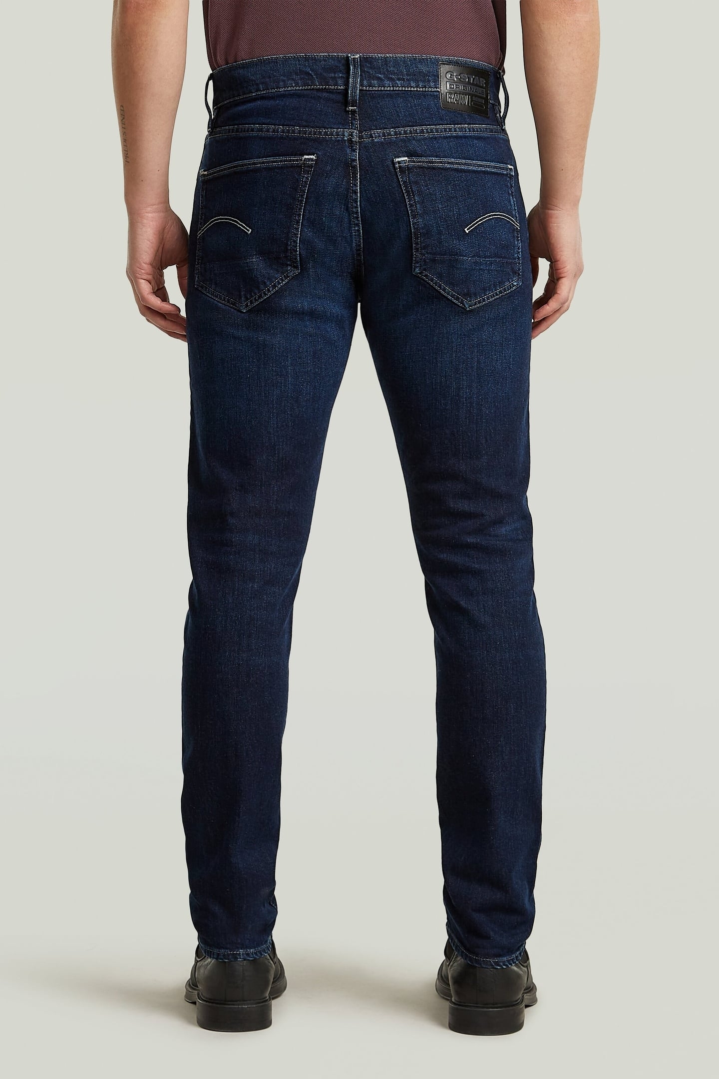 3301 SLIM JEANS WORN IN DEEP MARINE 3