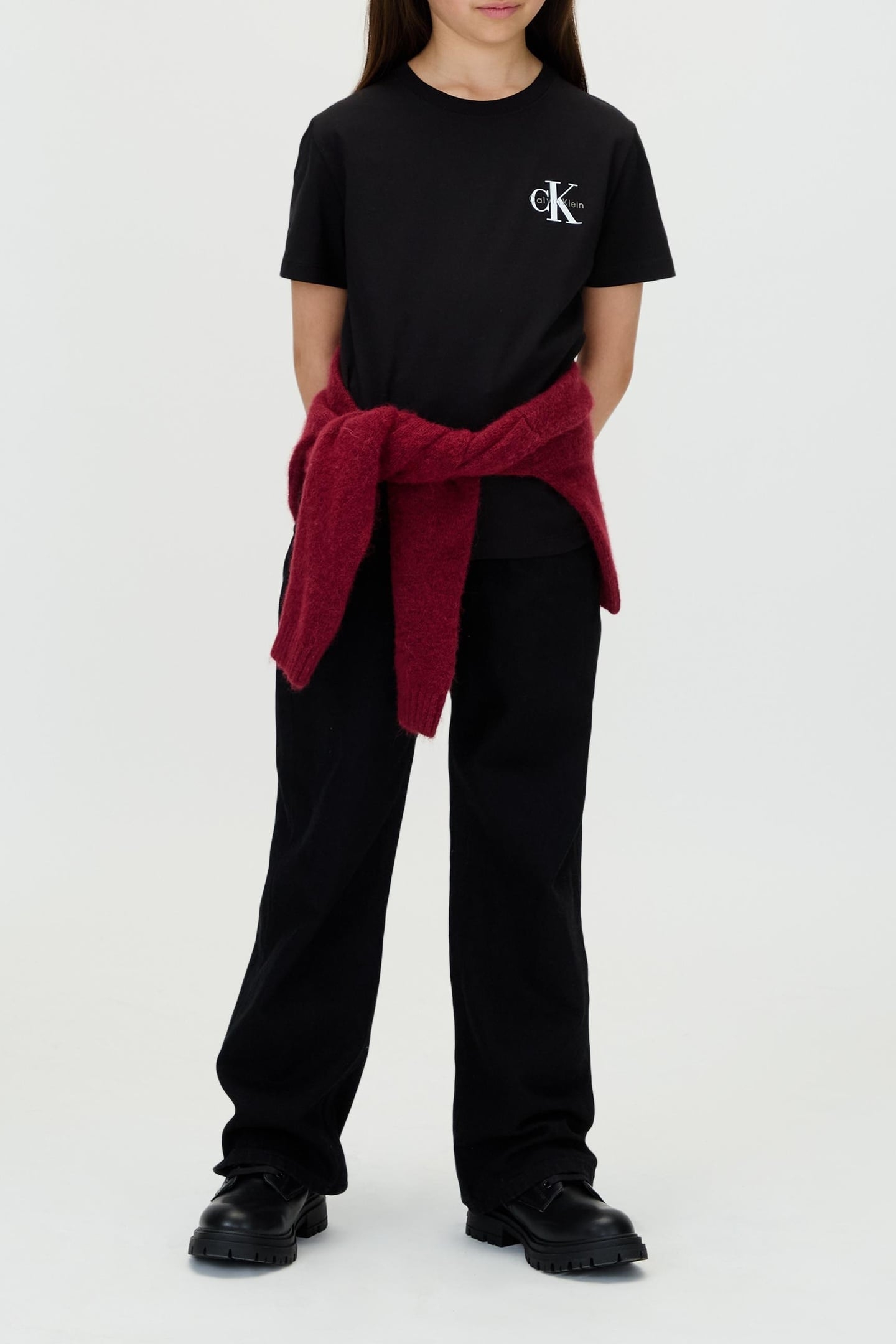 UNISEX SMALL MONOLOGO SS TEE CK BLACK 2