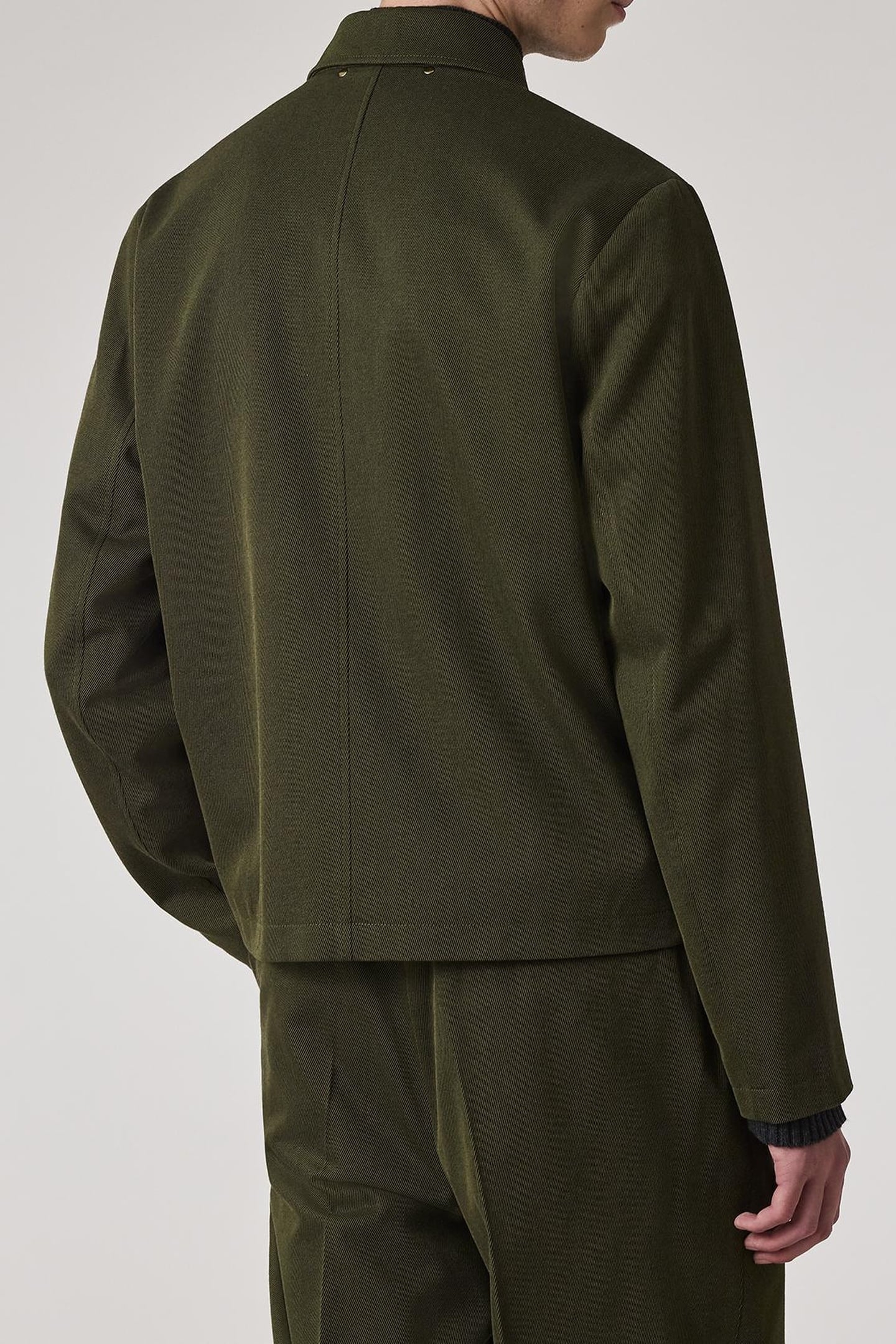 REGULAR FIT JACKET MILITARY GREEN 4