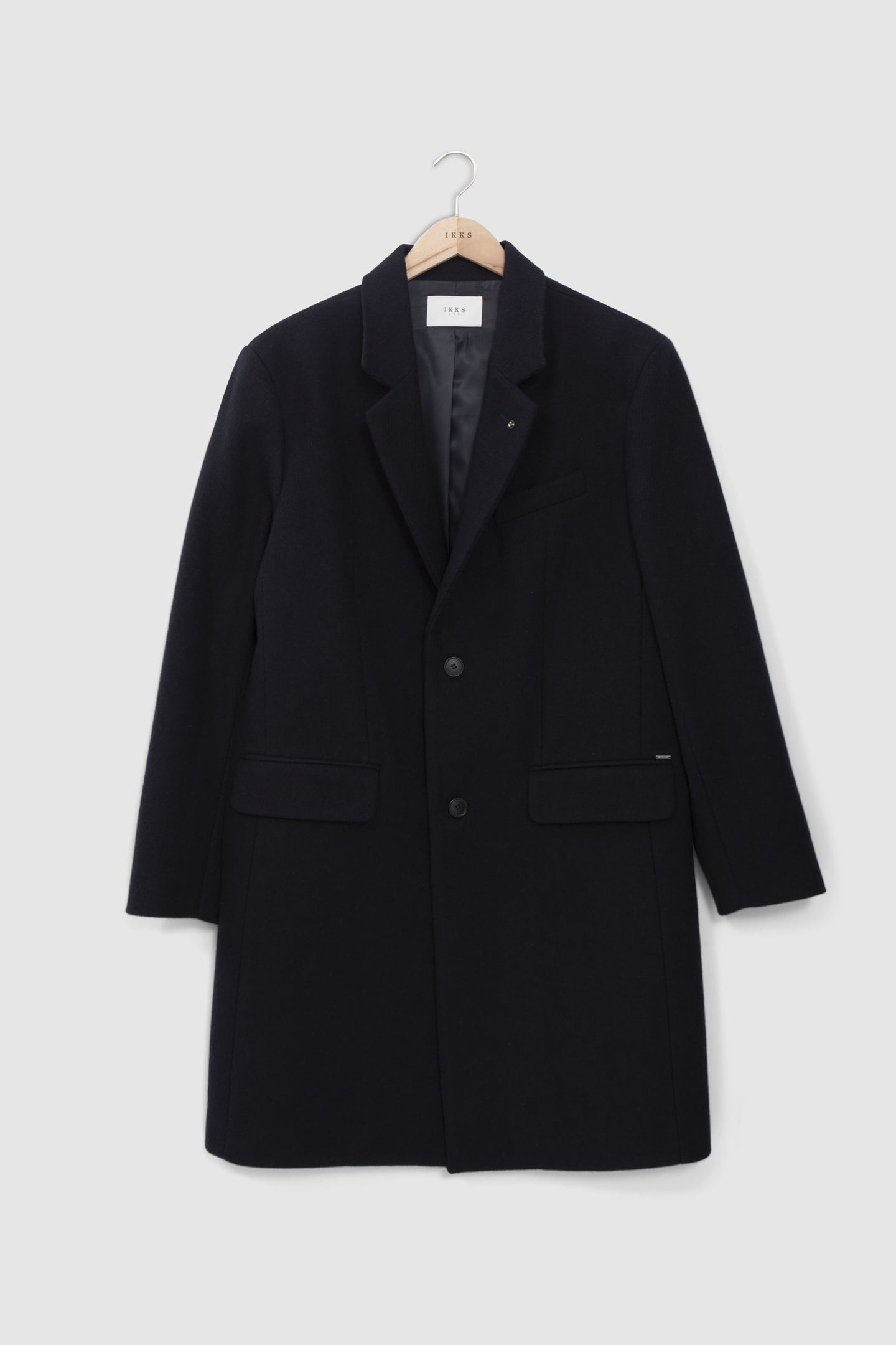 LONG BLACK WOOL COAT 2