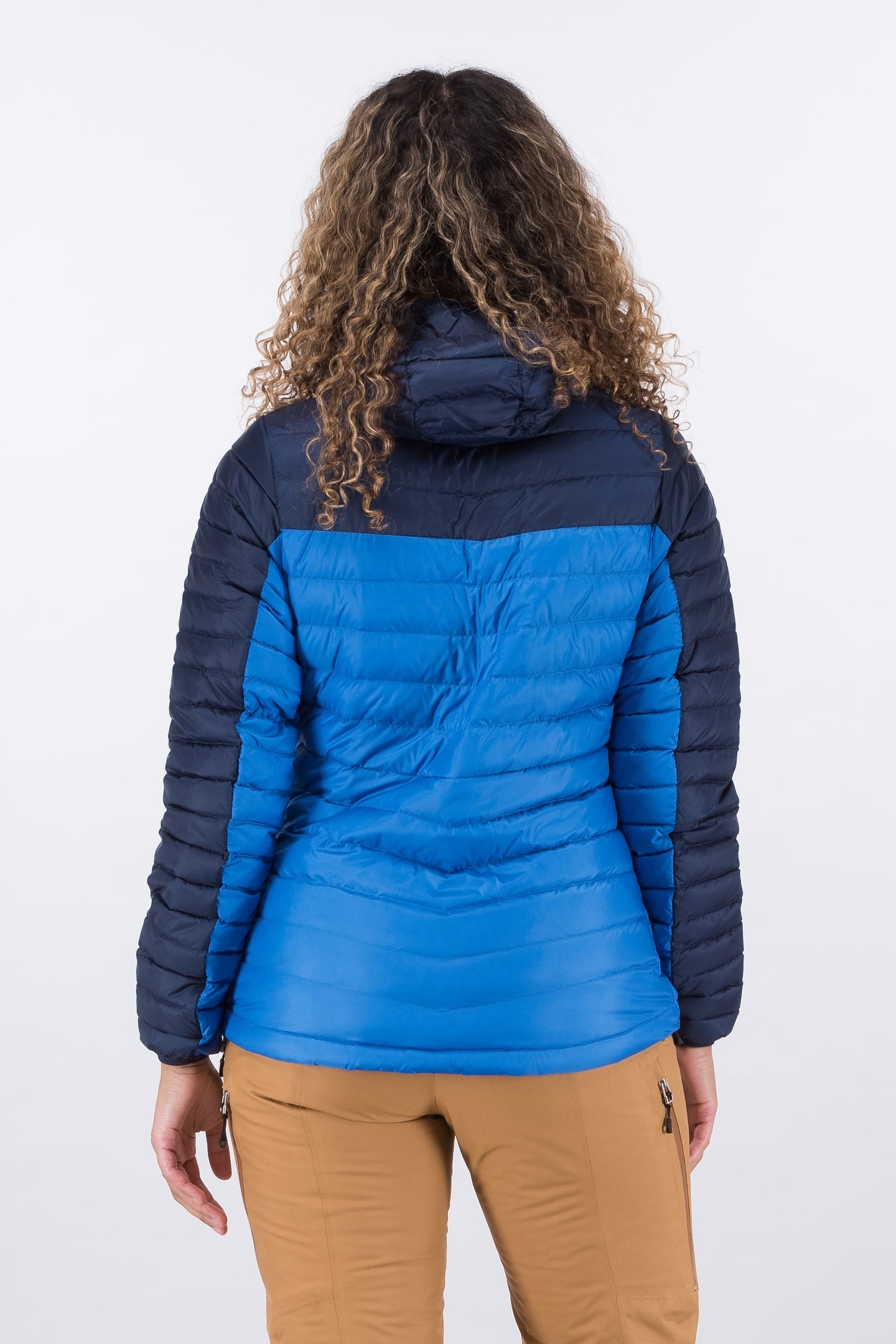 RØROS DOWN LIGHT W JKT W/HOOD STRONGBLUE/NAVY 3