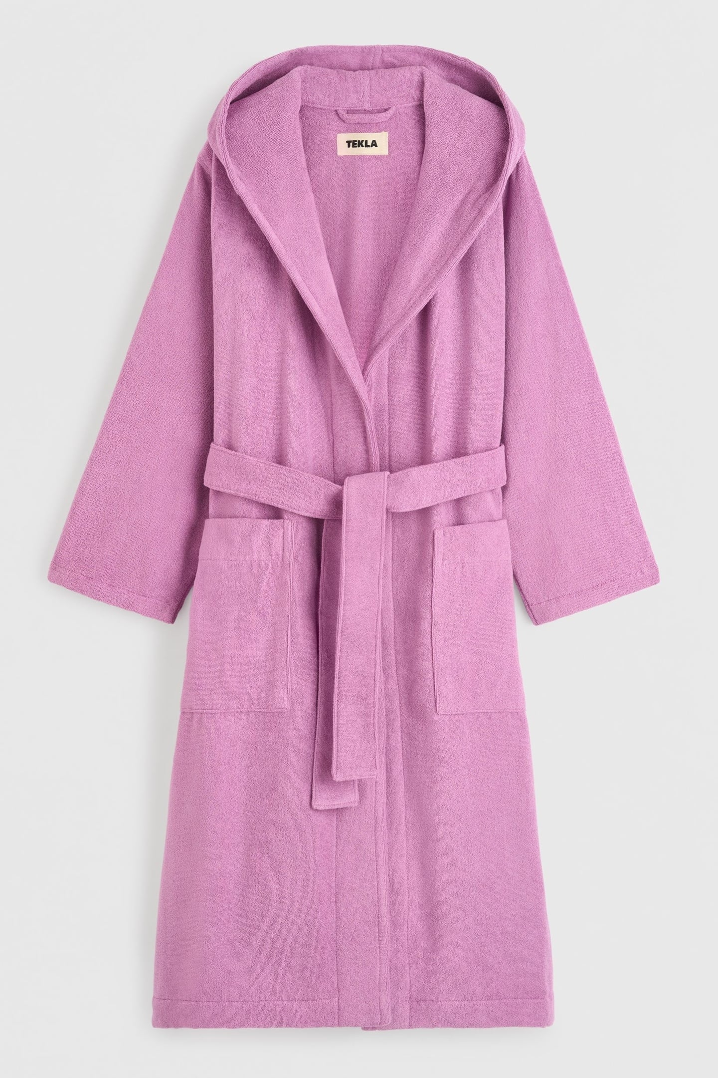 UNISEX HOODED BATHROBE MAGENTA 3