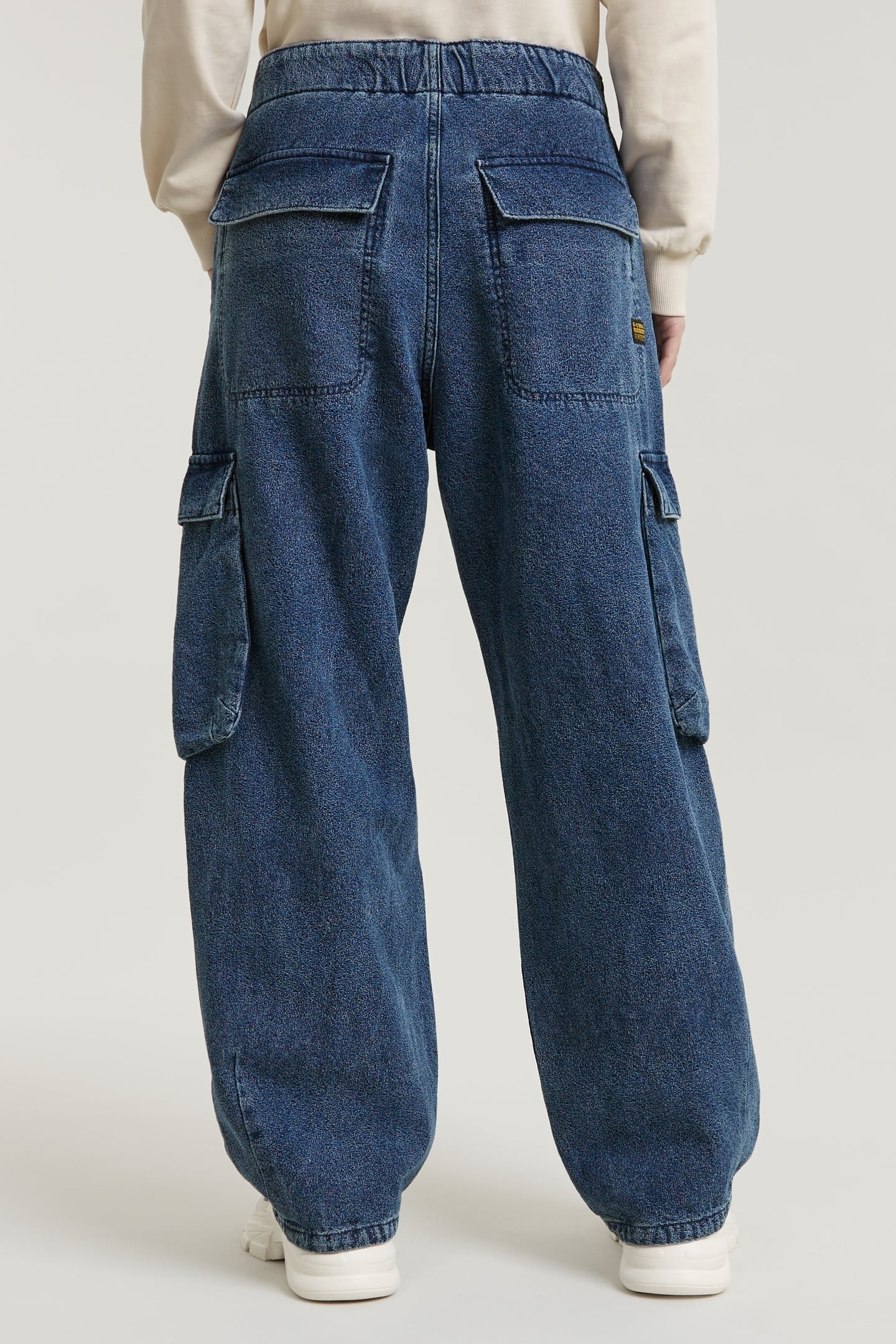 COCOON PANTS JEANS FADED INDIGO SHIELD 3