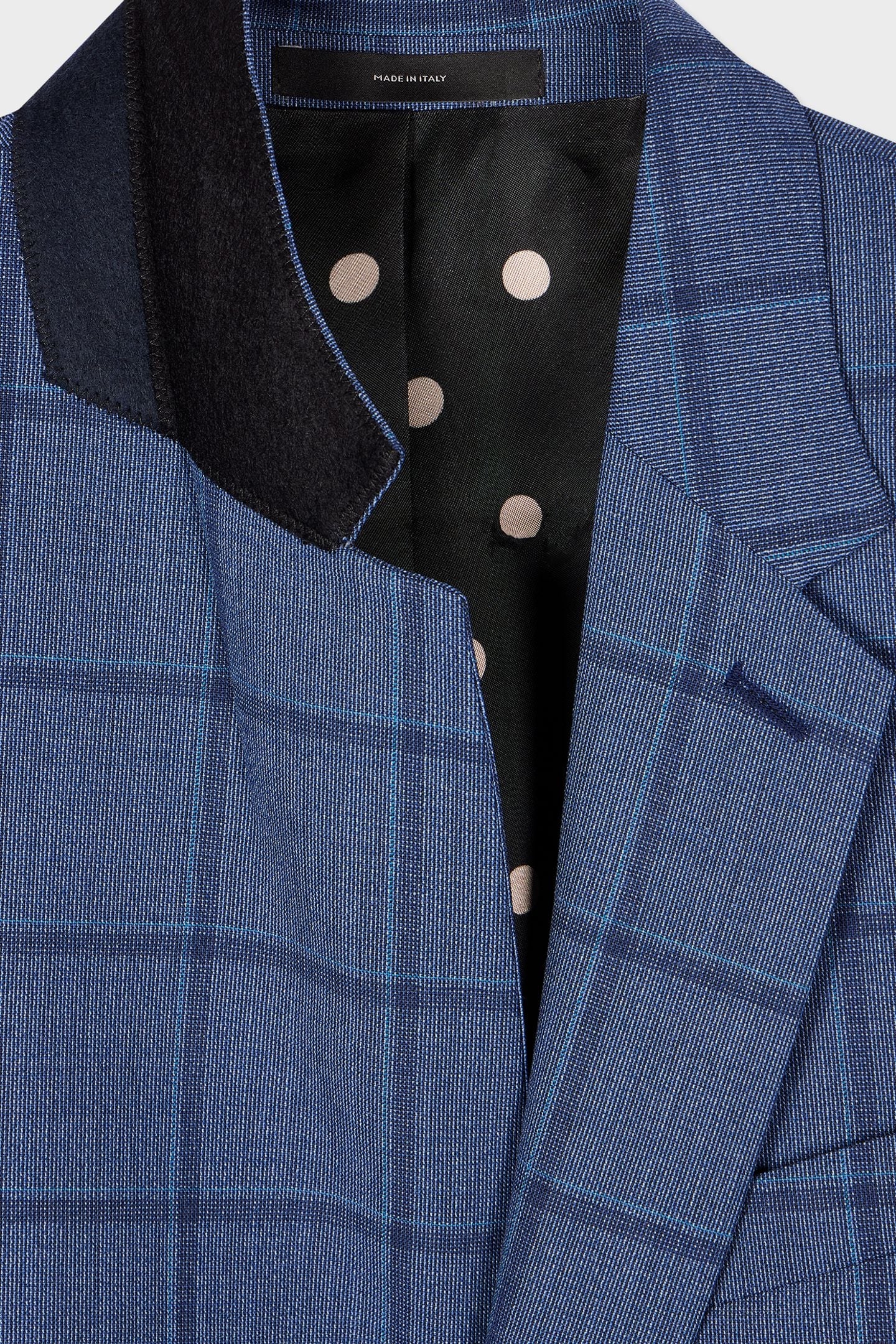 GENTS TAILORED FIT 2BTN JACKET PETROL BLUE 8