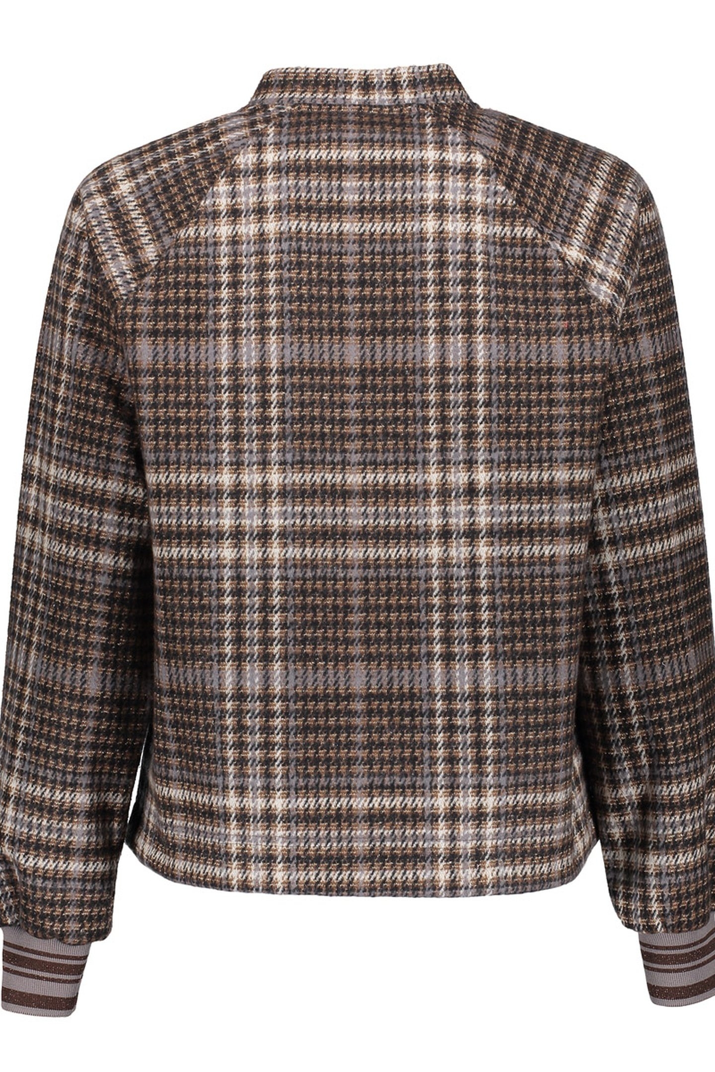JACKET CHECK PRINT BROWN/GREY 2