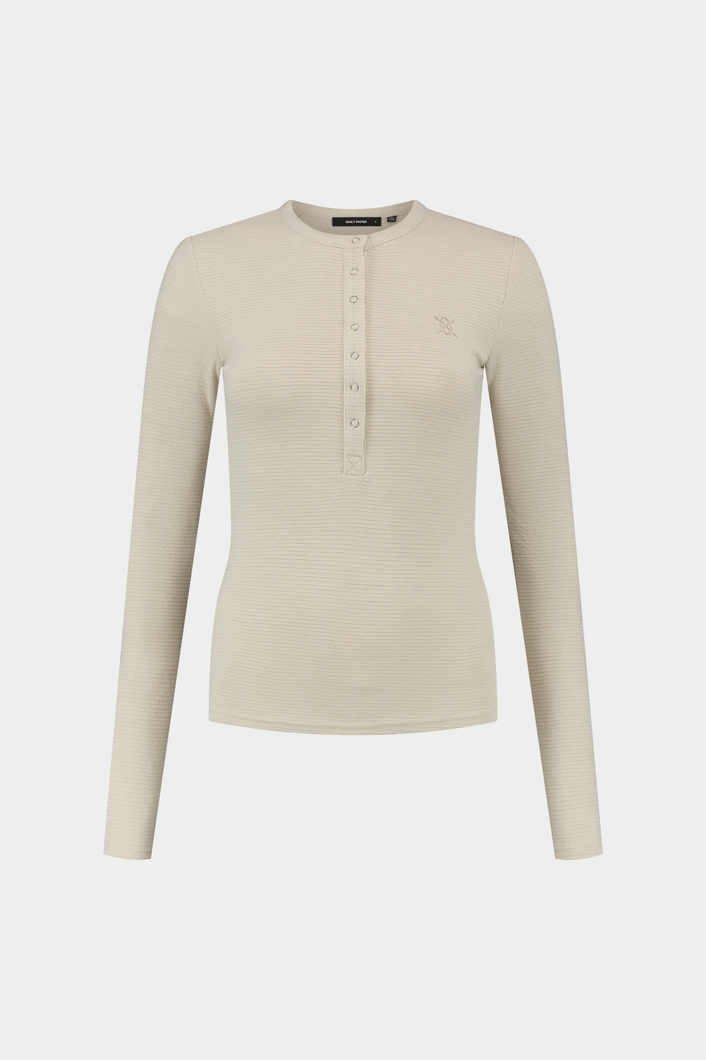 DENISE BUTTON LONG SLEEVE MOONSTRUCK BEIGE 3