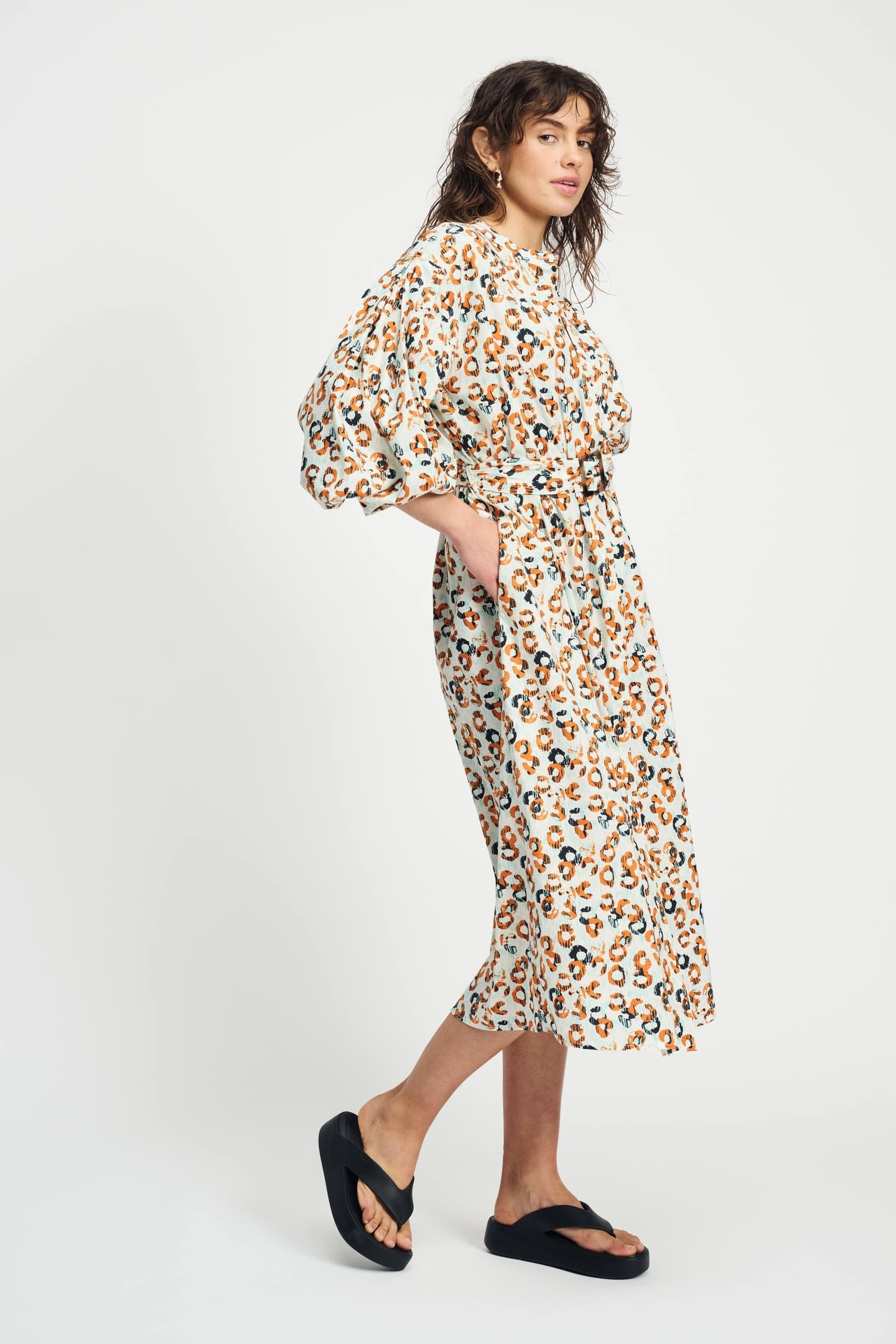DRESS - POPLIN LEOPARD LUSH 3