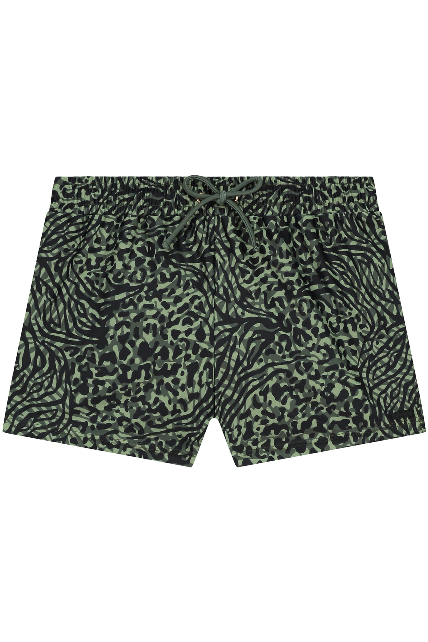 GIRLS SIL SWIM SHORTS MIXED ANIMAL FOREST GREEN MIXED ANIMAL 1