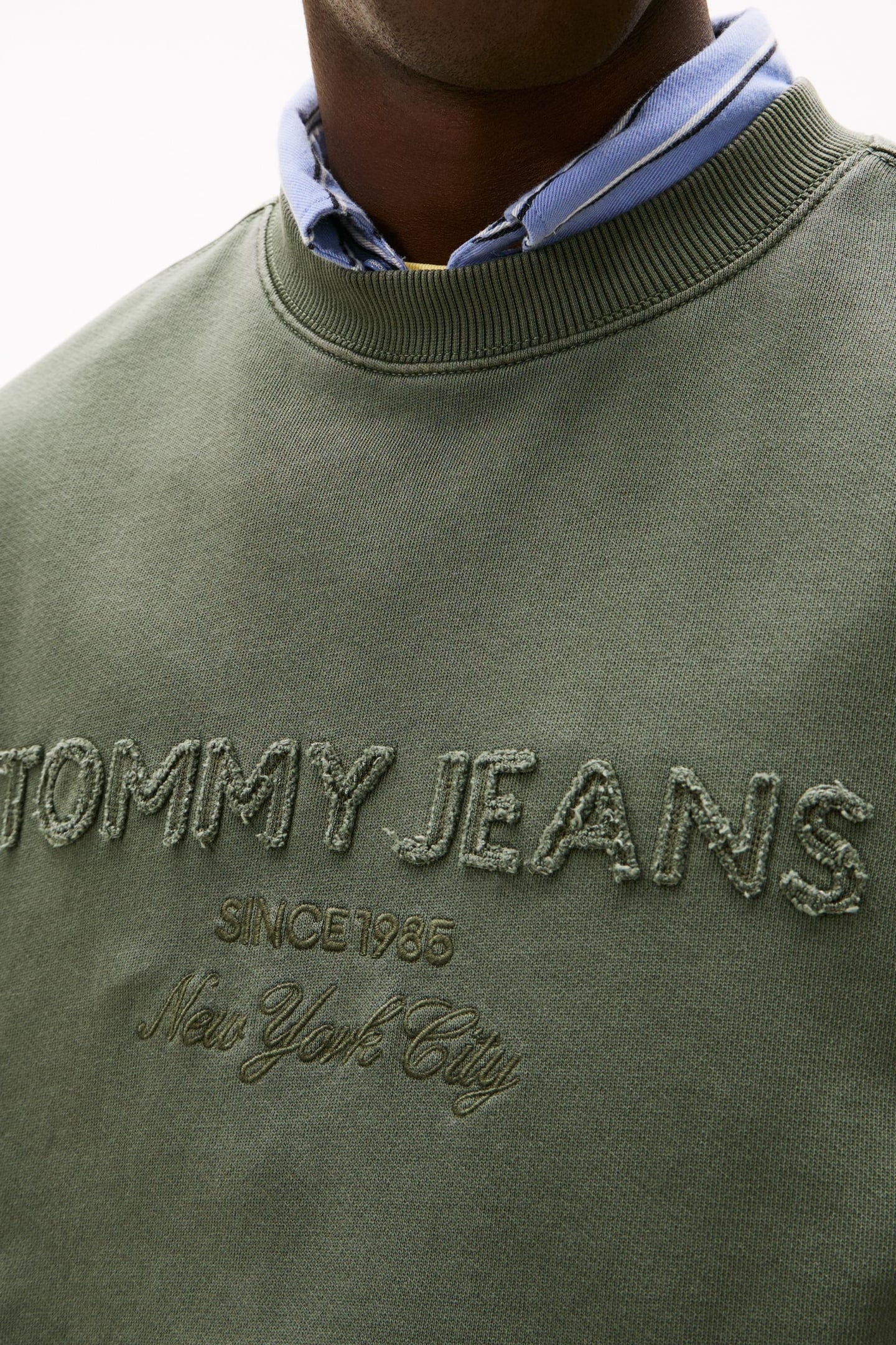 CLASSIC 90S TONAL LOGO WASHED SWEATSHIRT DARK GREENERY 2
