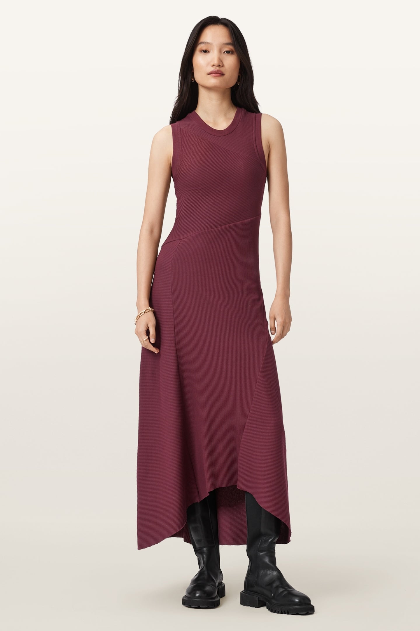 GIA MAXI DRESS OXBLOOD RED 1