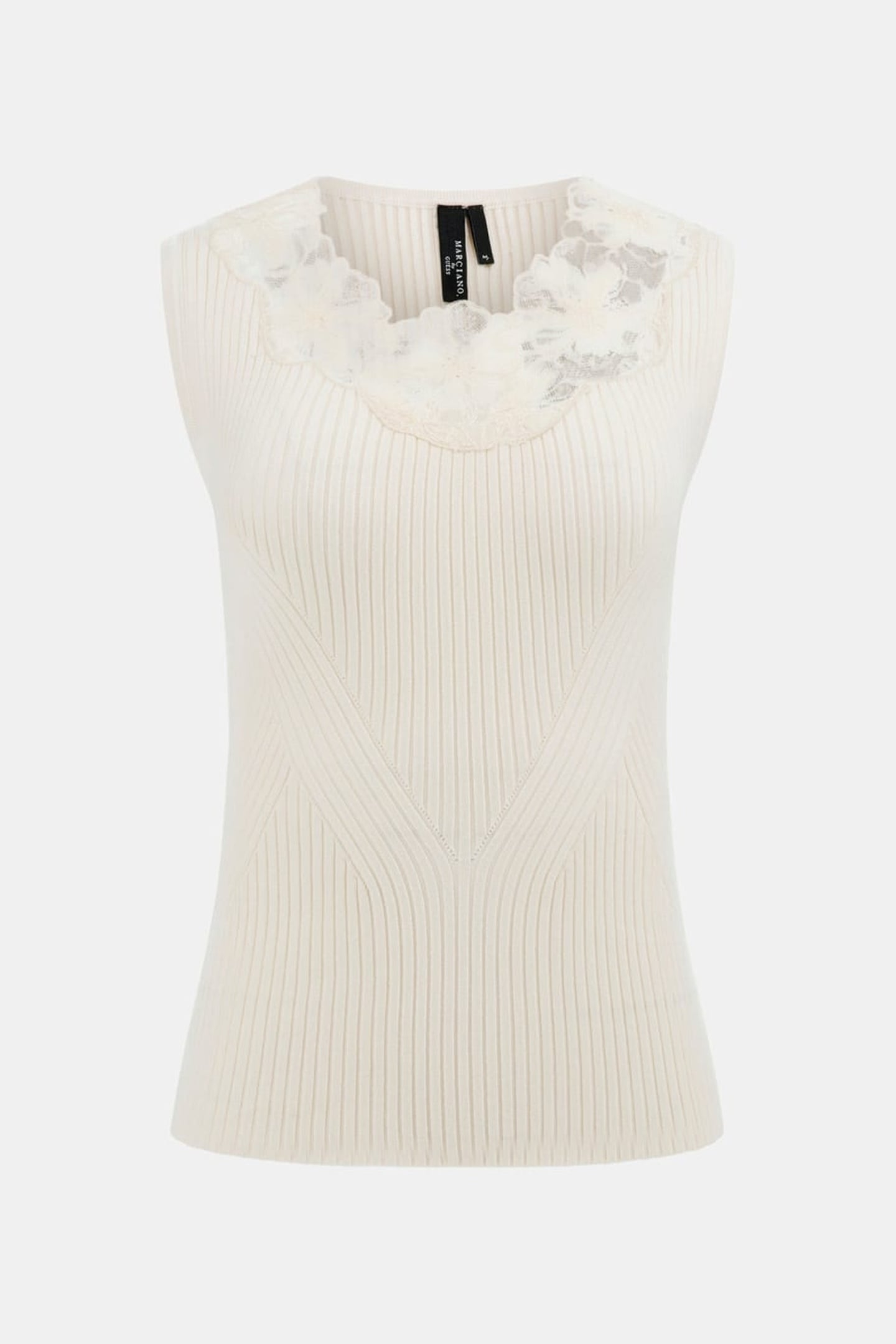 MARCIANO BY GUESS CANDICE LACE SL SWEATER TOP SANDY SHORE 4
