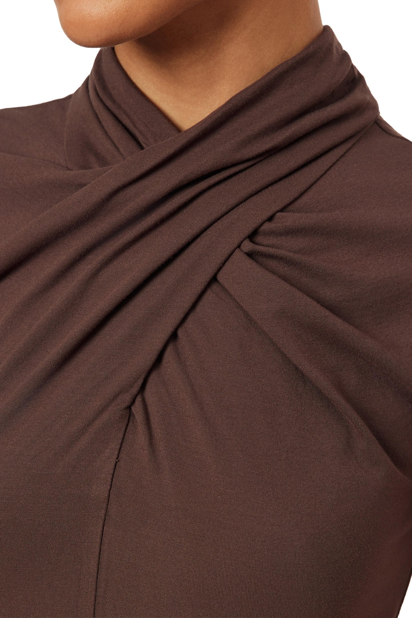 DRAPED NECK TOP HOT FUDGE 7