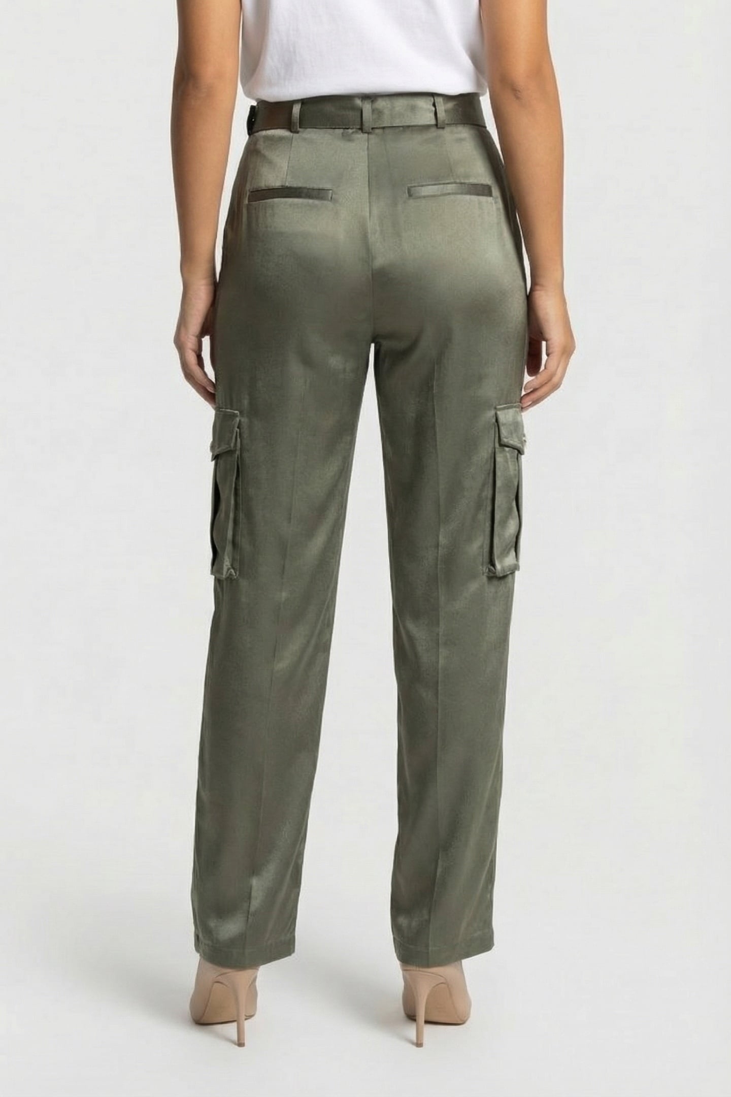 MARCIANO BY GUESS FANNIE CARGO PANT STONE OLIVE 3