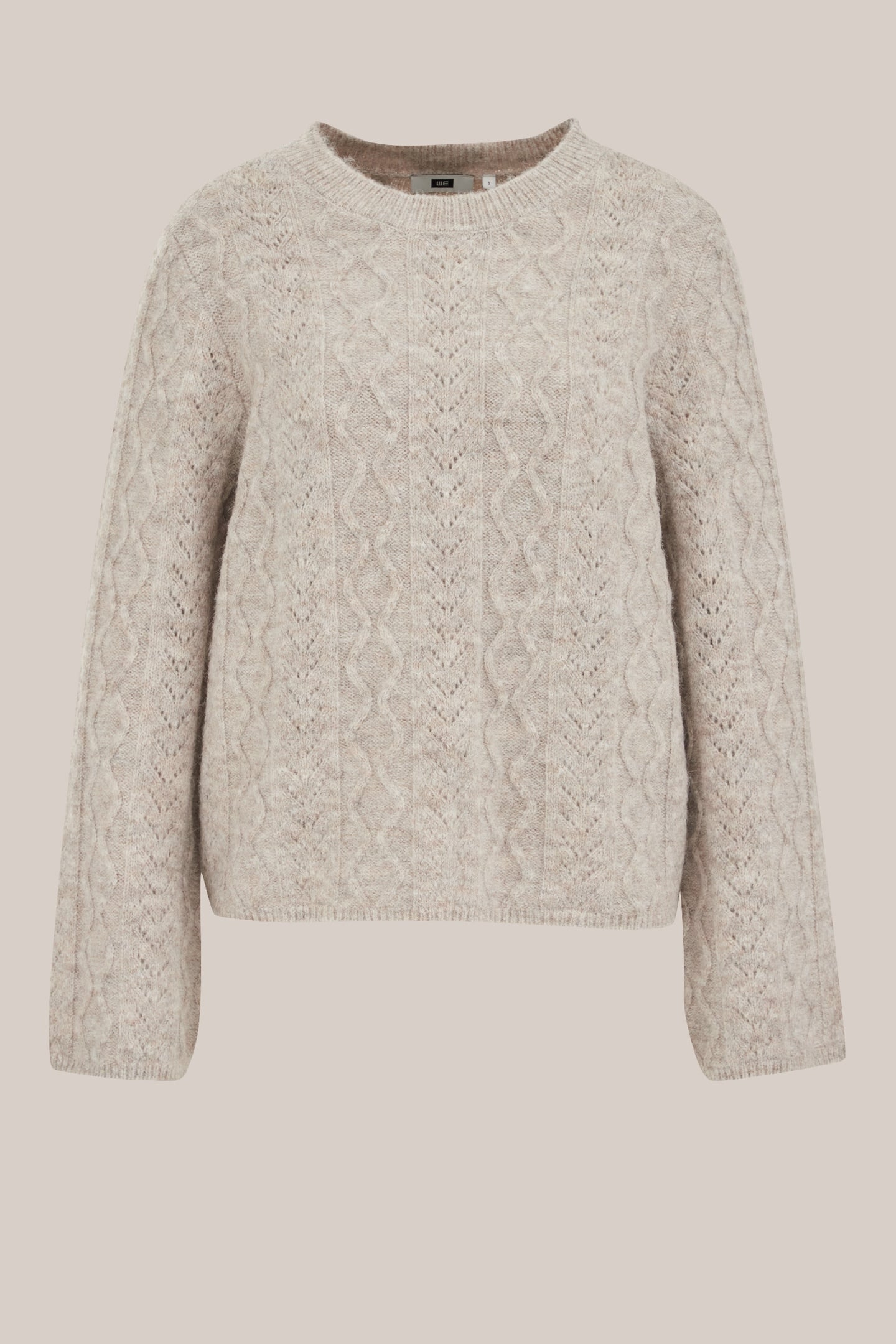 KNITTED PULLOVER GREIGE 4