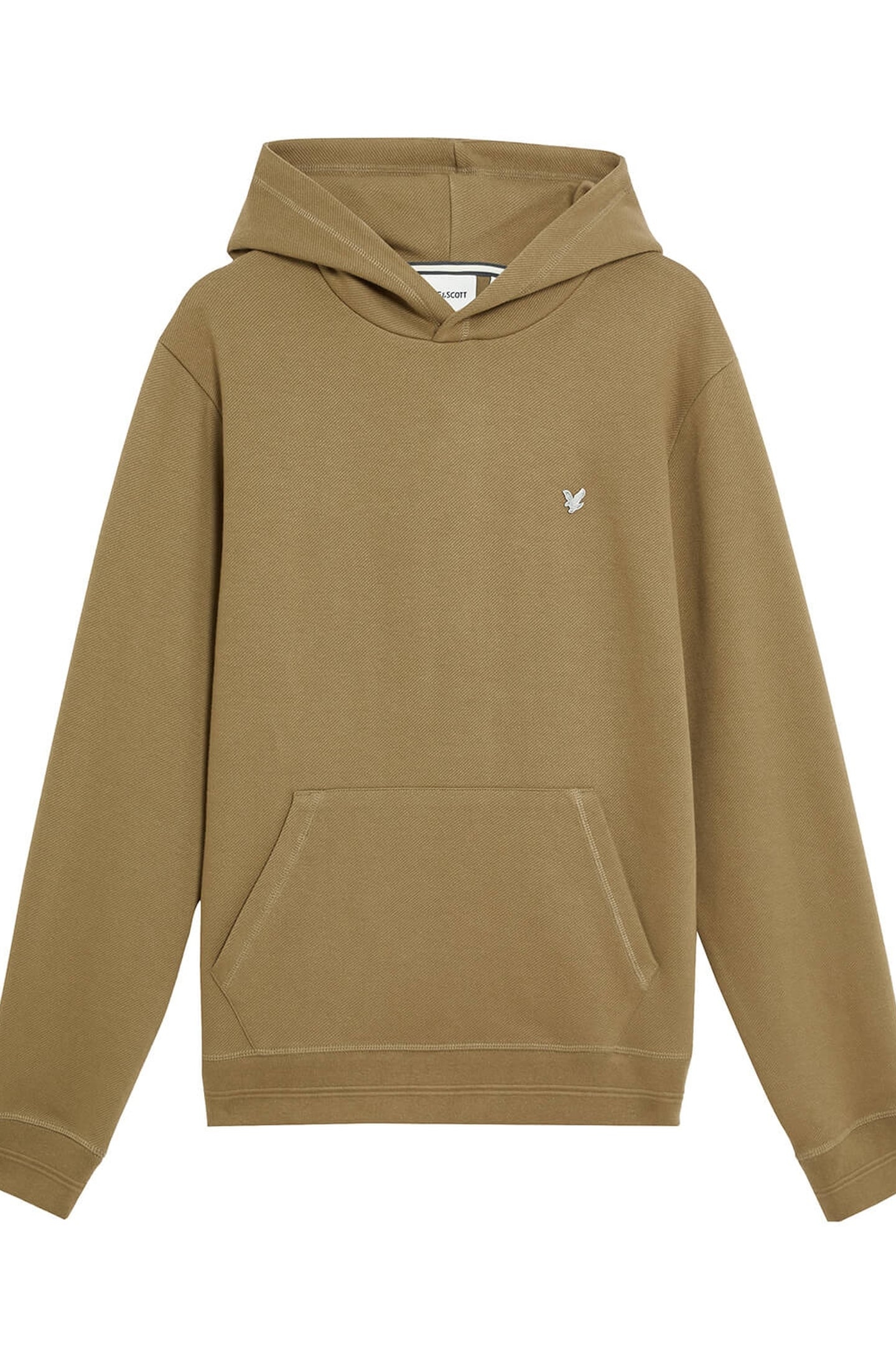 DIAGONAL WEAVE HOODIE DUSKY GREEN 4