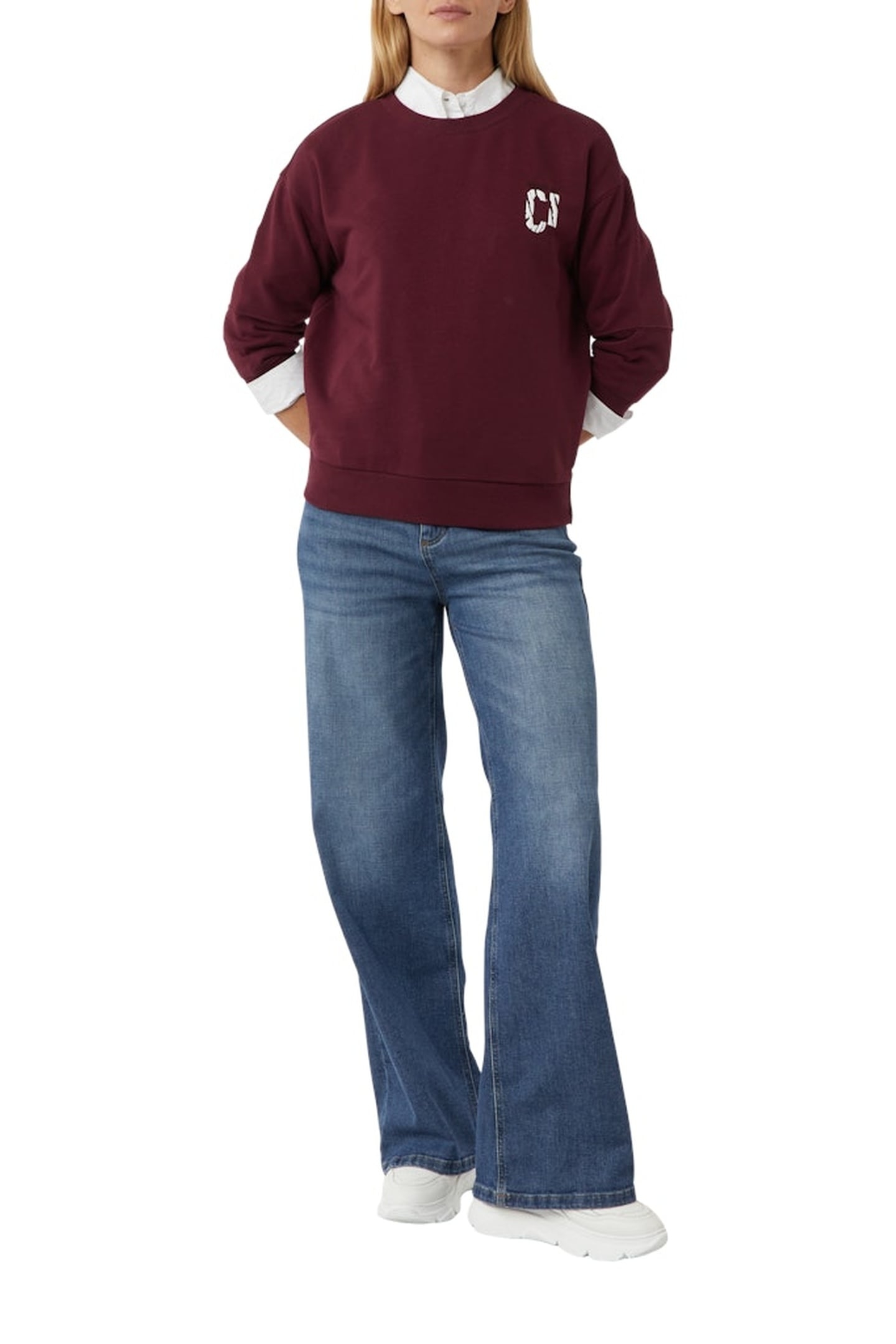 COMMA SWEATERS BURGUNDY 2