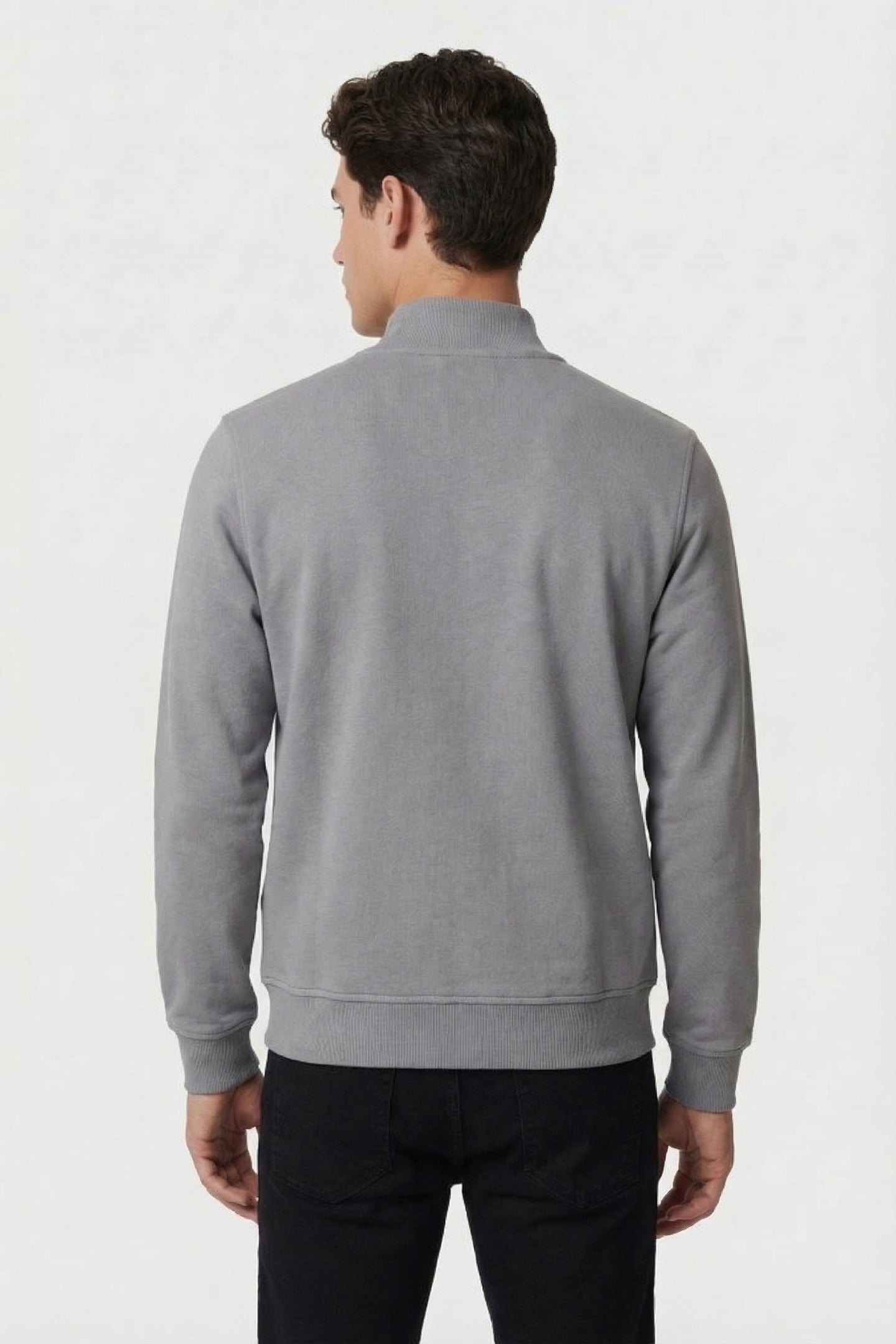 DARK GREY SWEAT ZIP JACKET 2