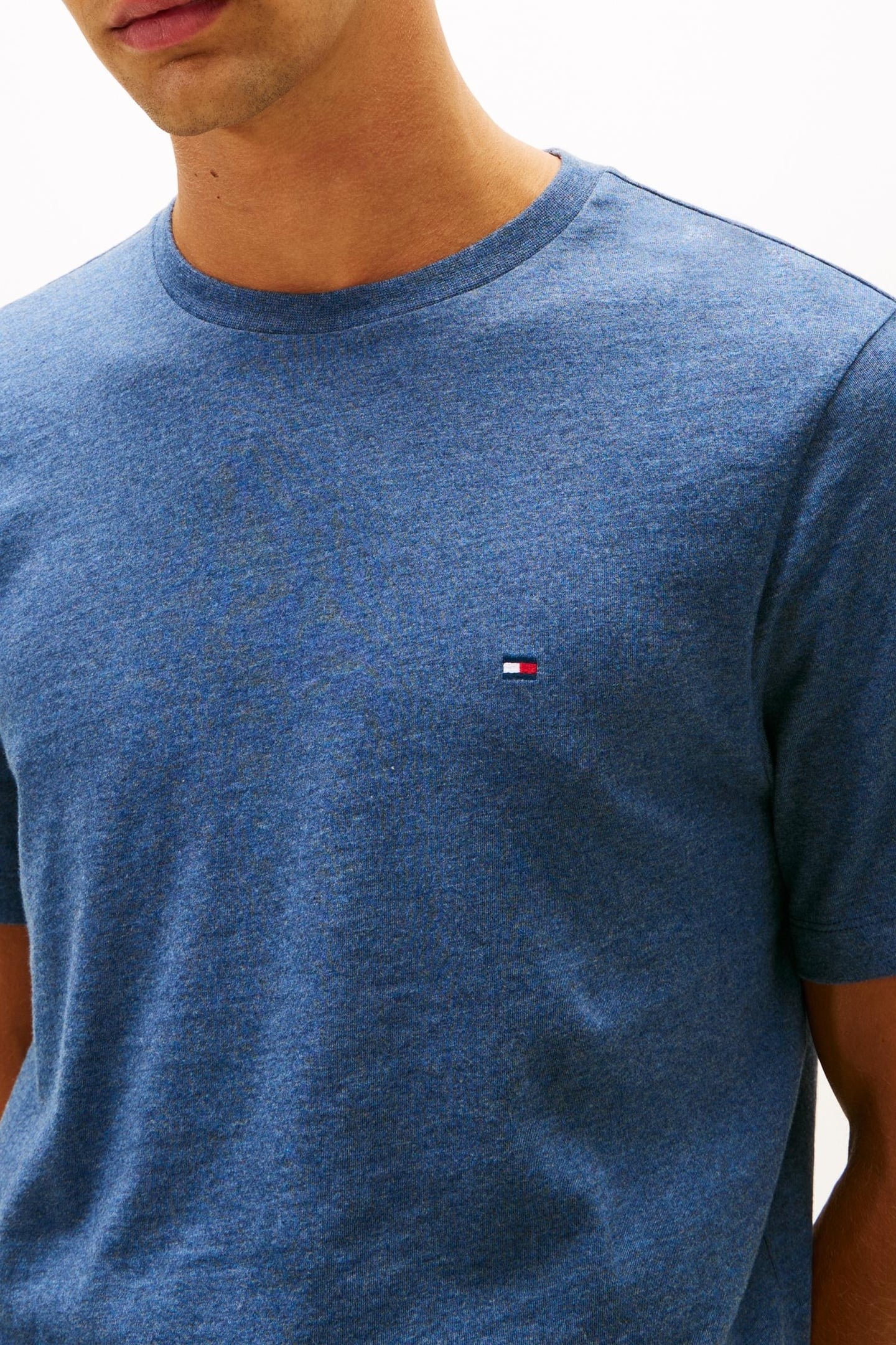 ESSENTIAL REGULAR FIT T-SHIRT AEGEAN SEA HEATHER 4