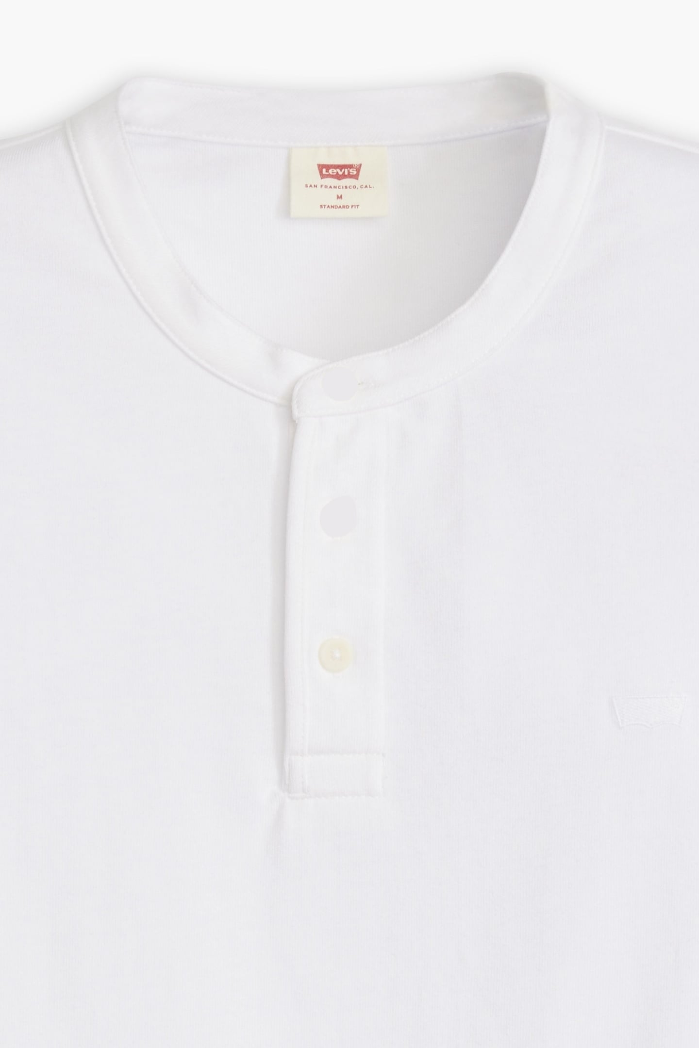 SHORT SLEEVE HOUSEMARK HENLEY WHITE 5
