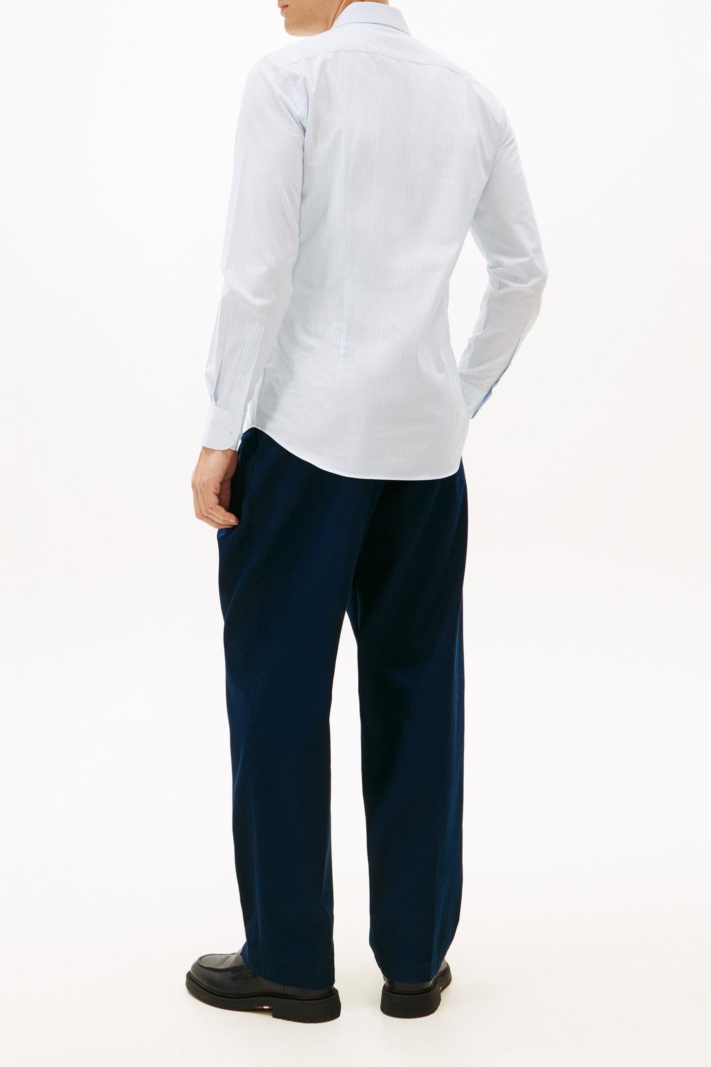 POPLIN BENGAL STRIPE LONG SLEEVE SHIRT CHAMBRAY SKY/STRIPE 3