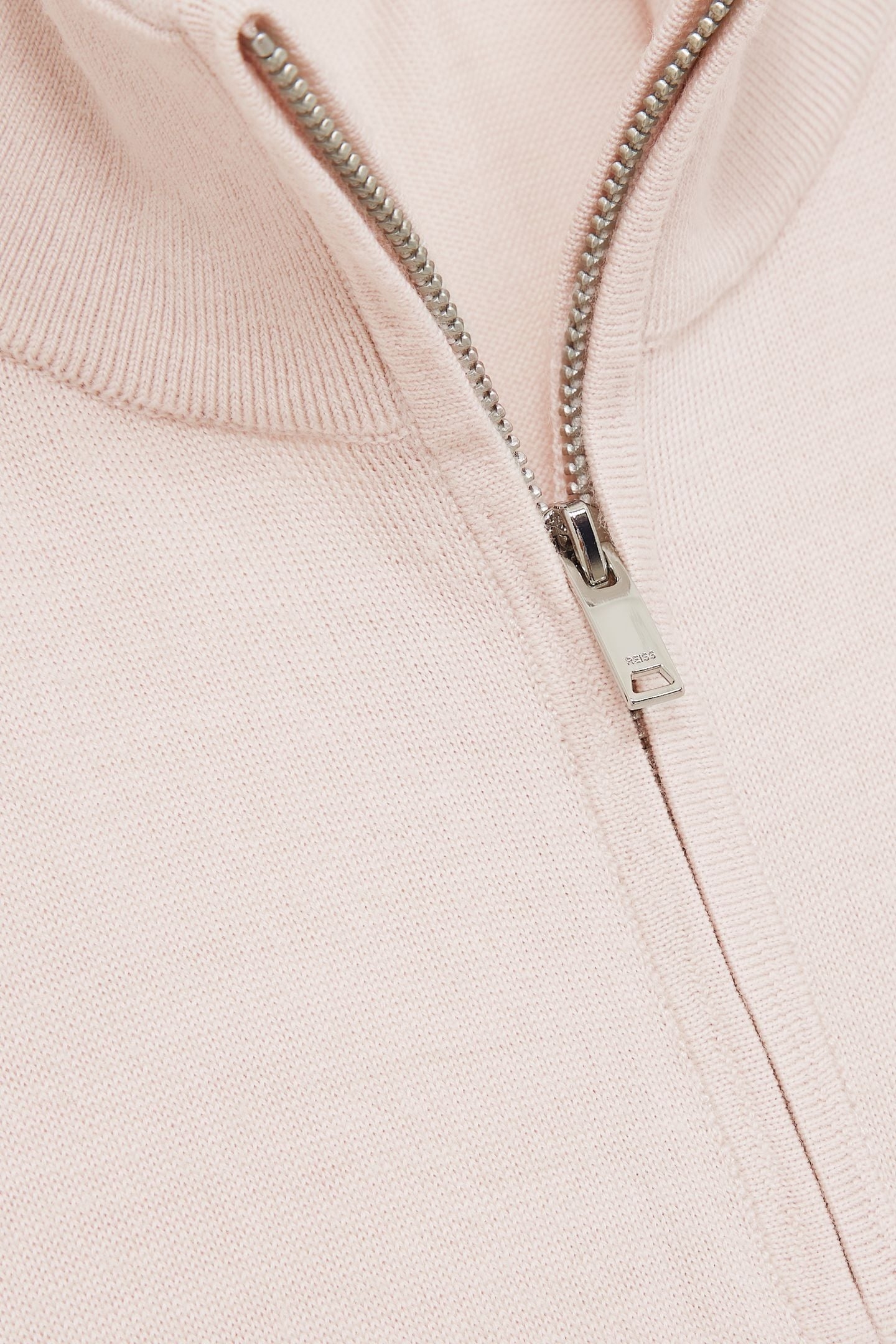 LS HALF ZIP FUNNEL MERINO WOOL JUMPER BEIGE 5