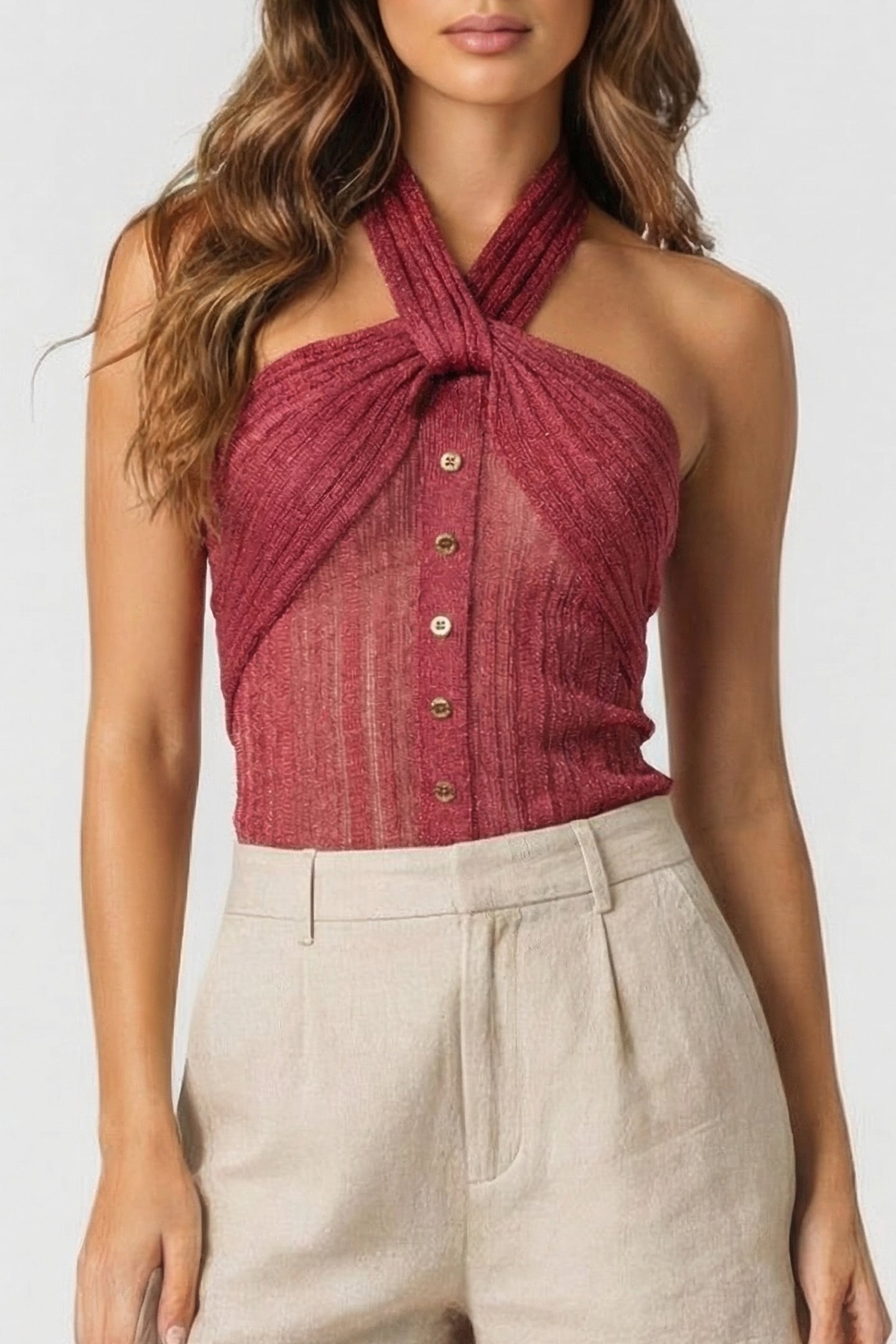 MARCIANO BY GUESS GIA SWEATER TOP FLOWERING PEONY LURE 1