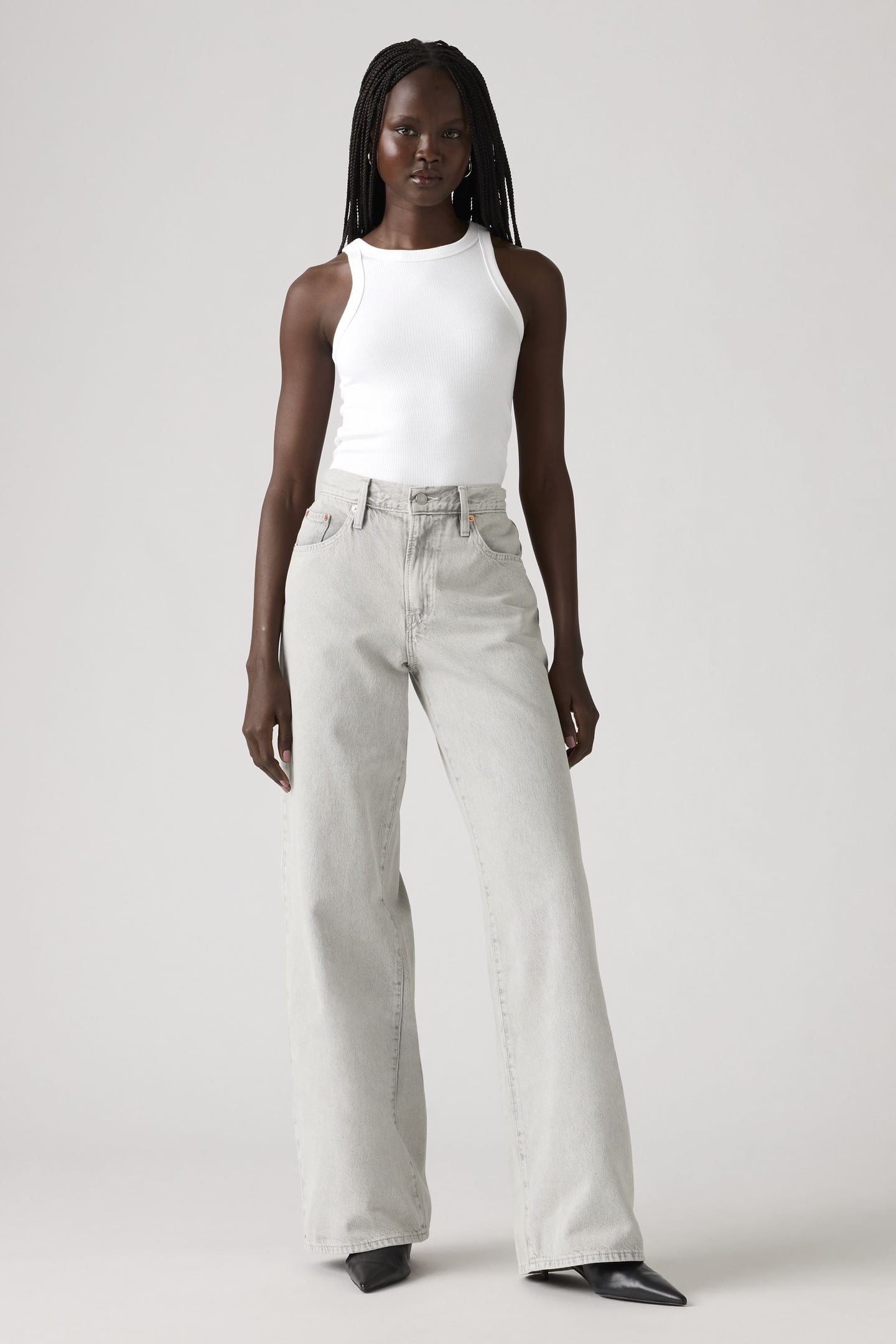 XL STRAIGHT LIGHTWEIGHT JEANS GREY 3