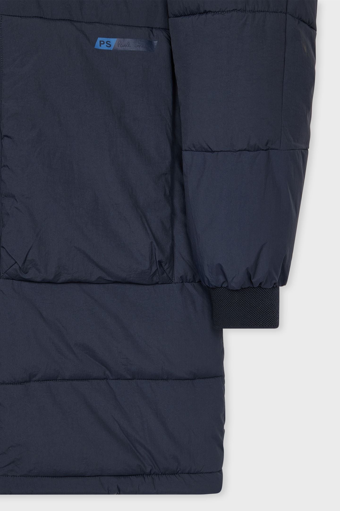 LONG FIBRE DOWN COAT VERY DARK NAVY 4