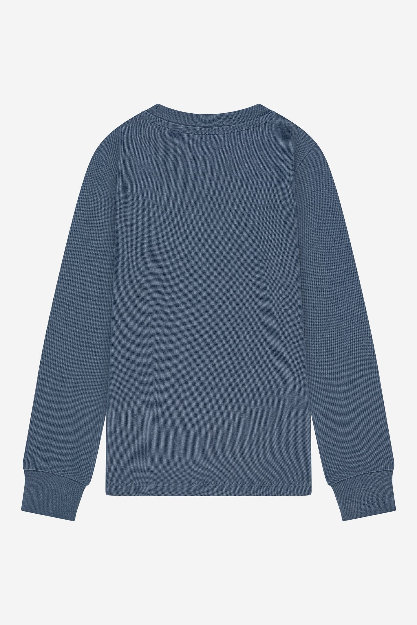 PIQUE LONGSLEEVE DUSTY BLUE 2