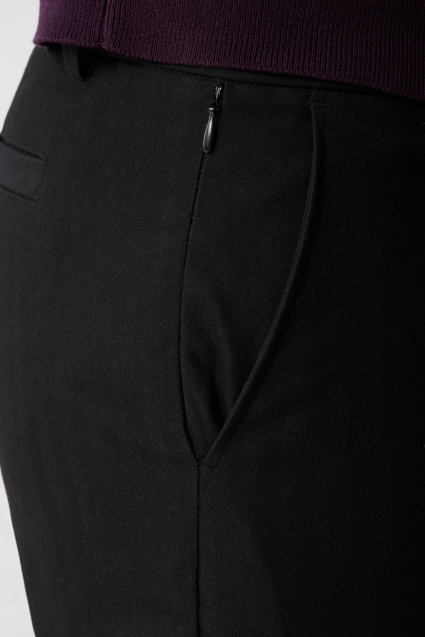 MA-SBIRON PLEAT PANTS BLACK 5