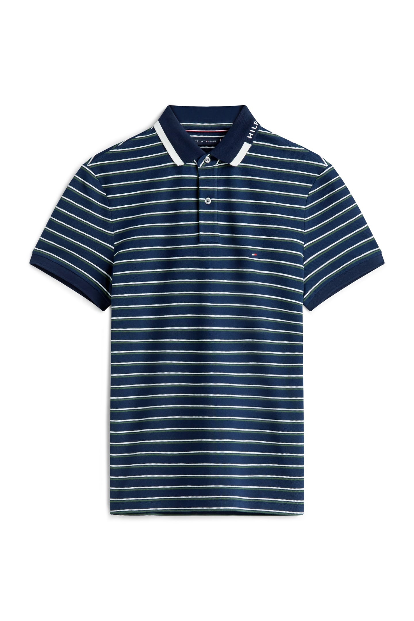 PIQUE GRAFIC COLLAR POLO DARK NIGHT NAVY/ARTIC SPRUCE 2