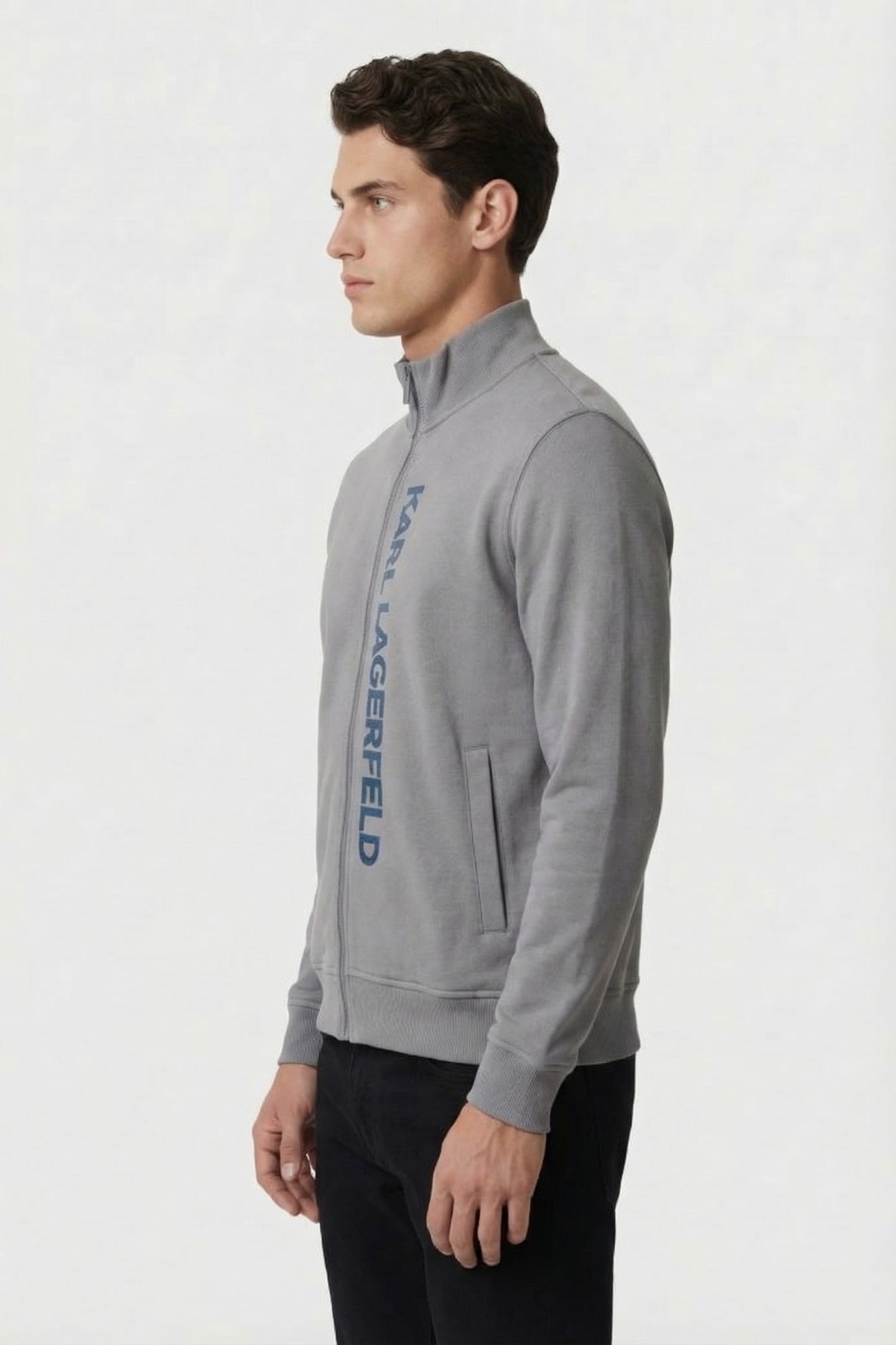 DARK GREY SWEAT ZIP JACKET 3