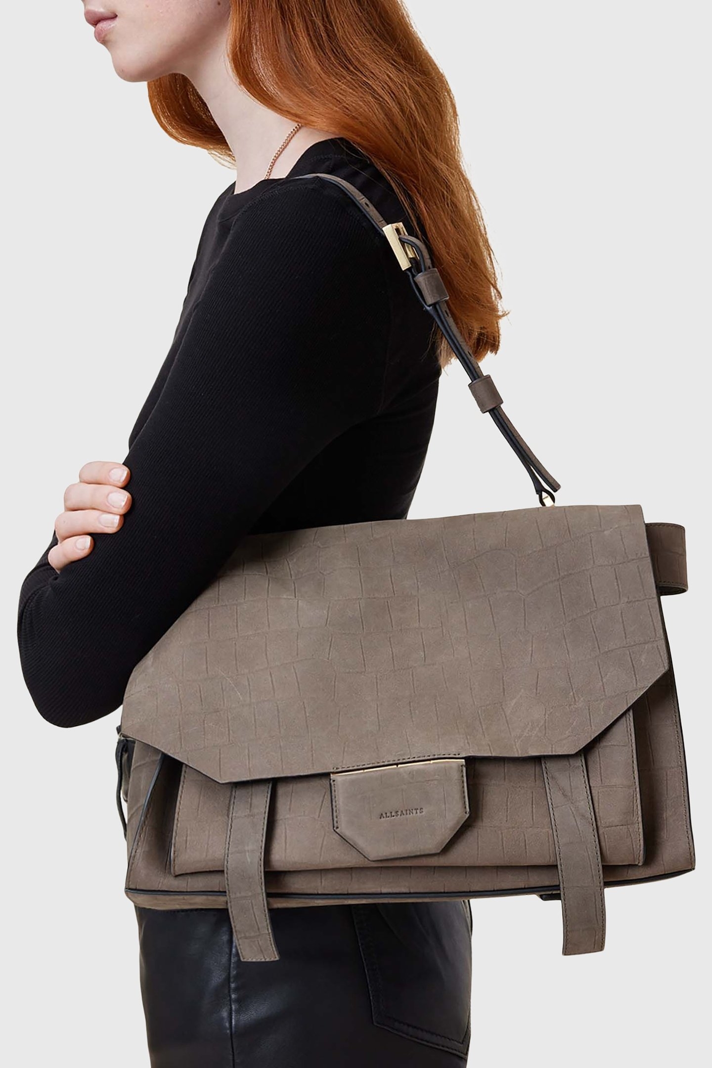 URSA SATCHEL BAG STONE GREY 1